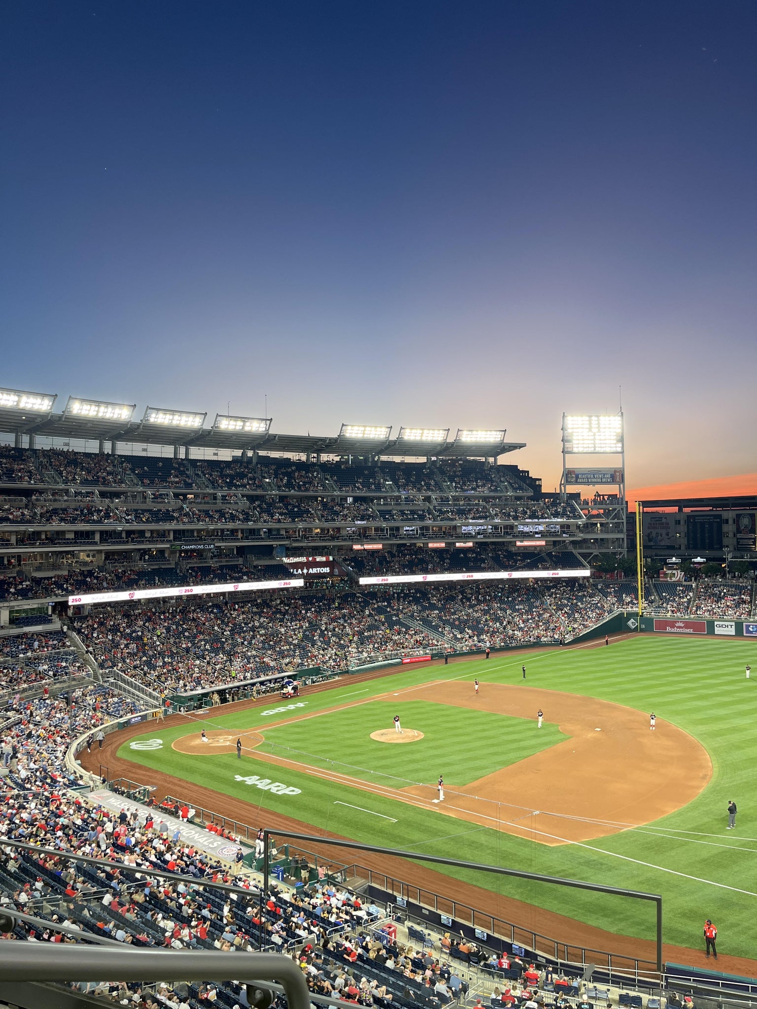 Real Fan View taken from Section 222 at Nationals Park by Anonymous User