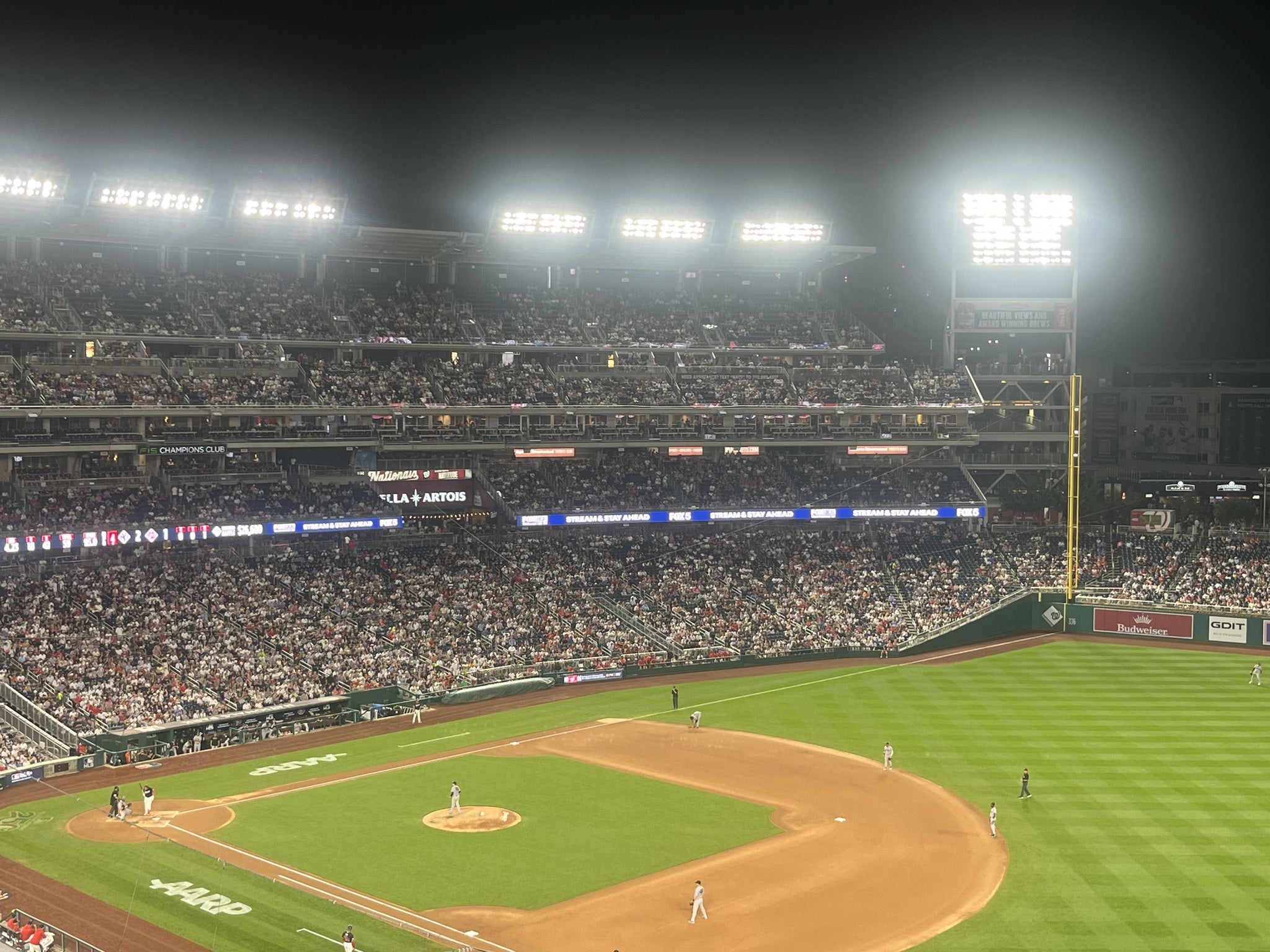 Vue réelle des fans prise de la Section 224 au site Nationals Park par Yasmeen O