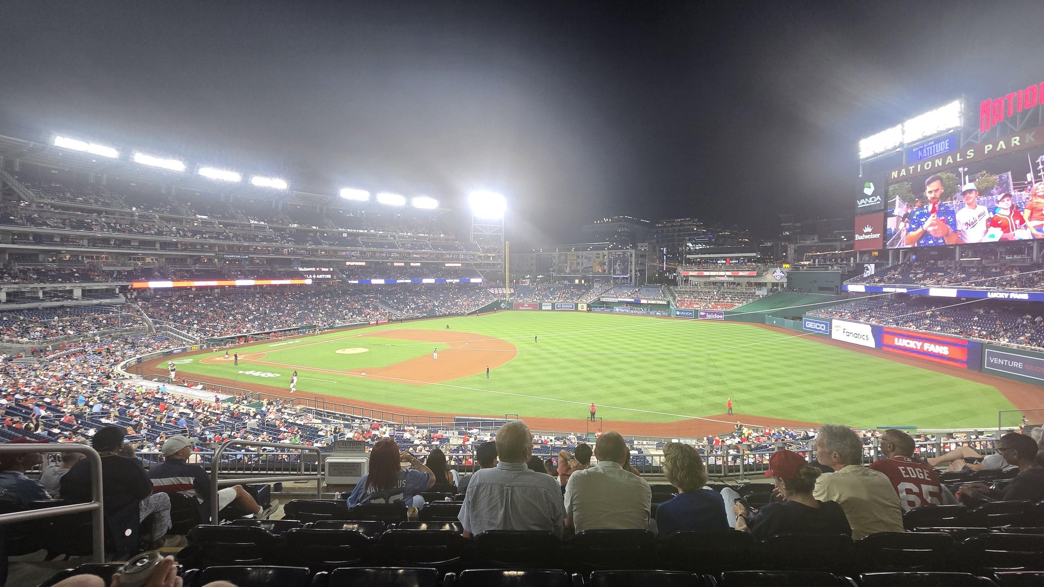 Real Fan View taken from Section 225 at Nationals Park by William P