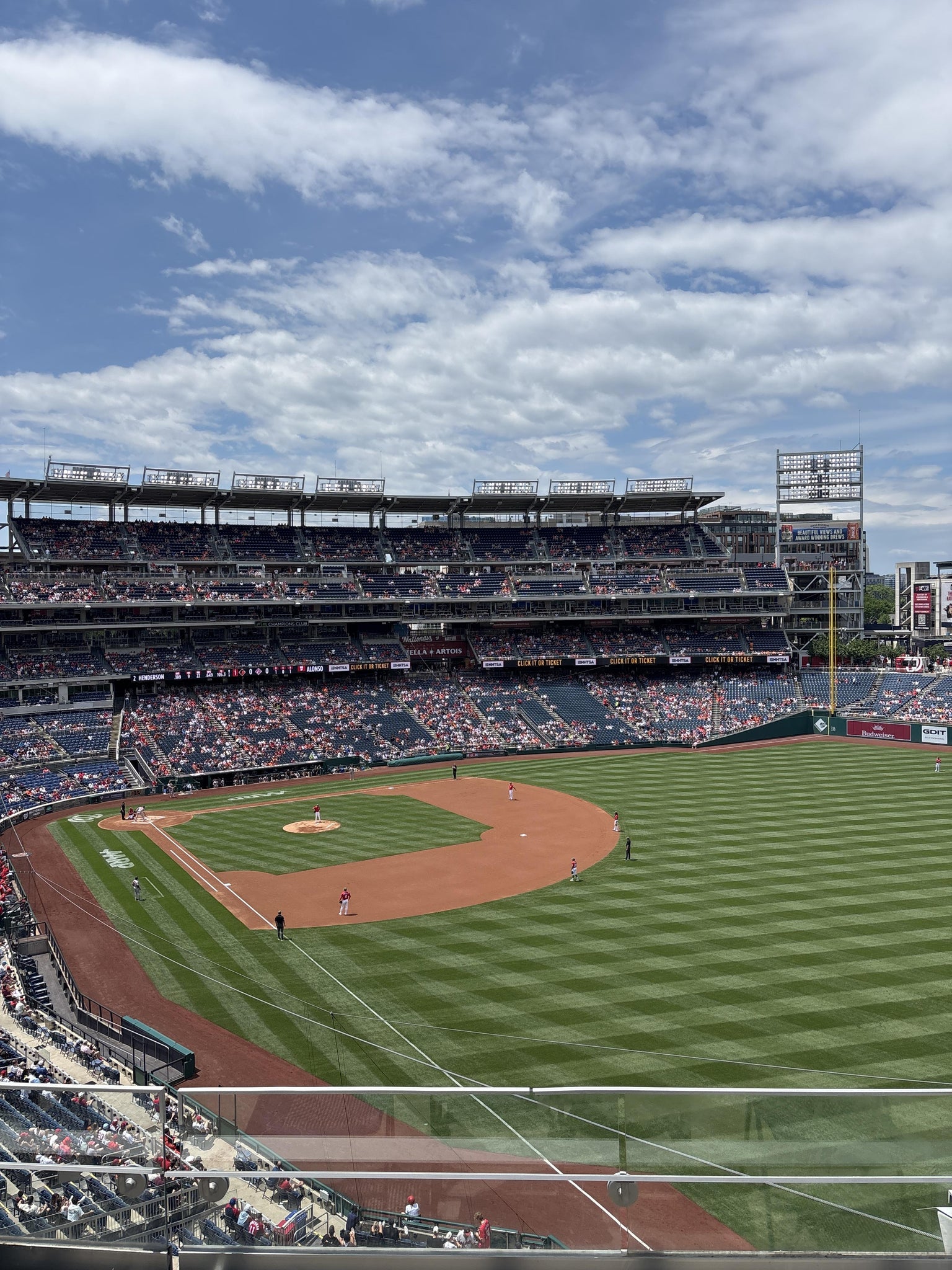 Real Fan View taken from Section 230 at Nationals Park by Everett W