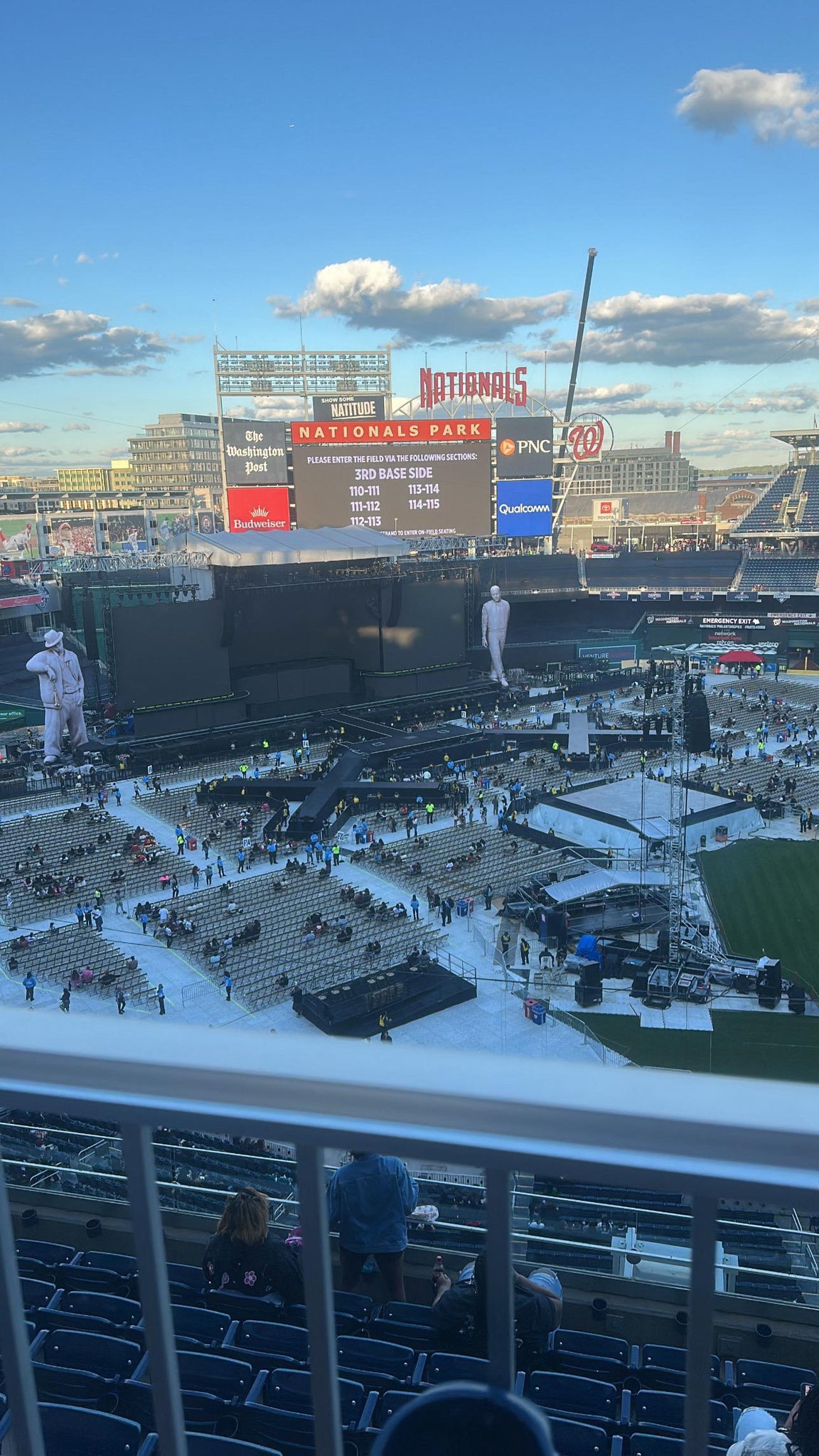 Real Fan View taken from Section 232 at Nationals Park by Michelle B