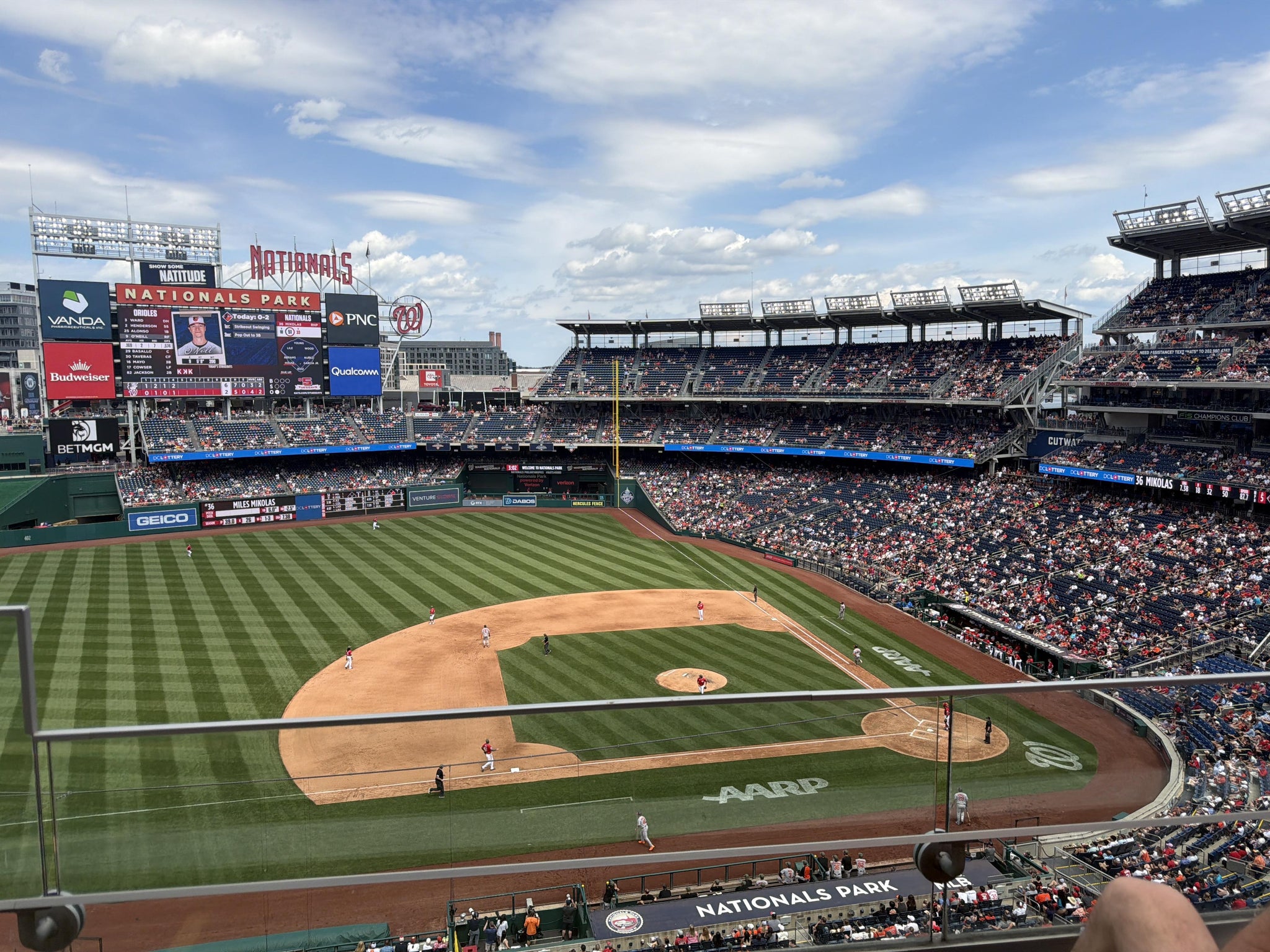 Real Fan View taken from Section 308 at Nationals Park by Kamryn R