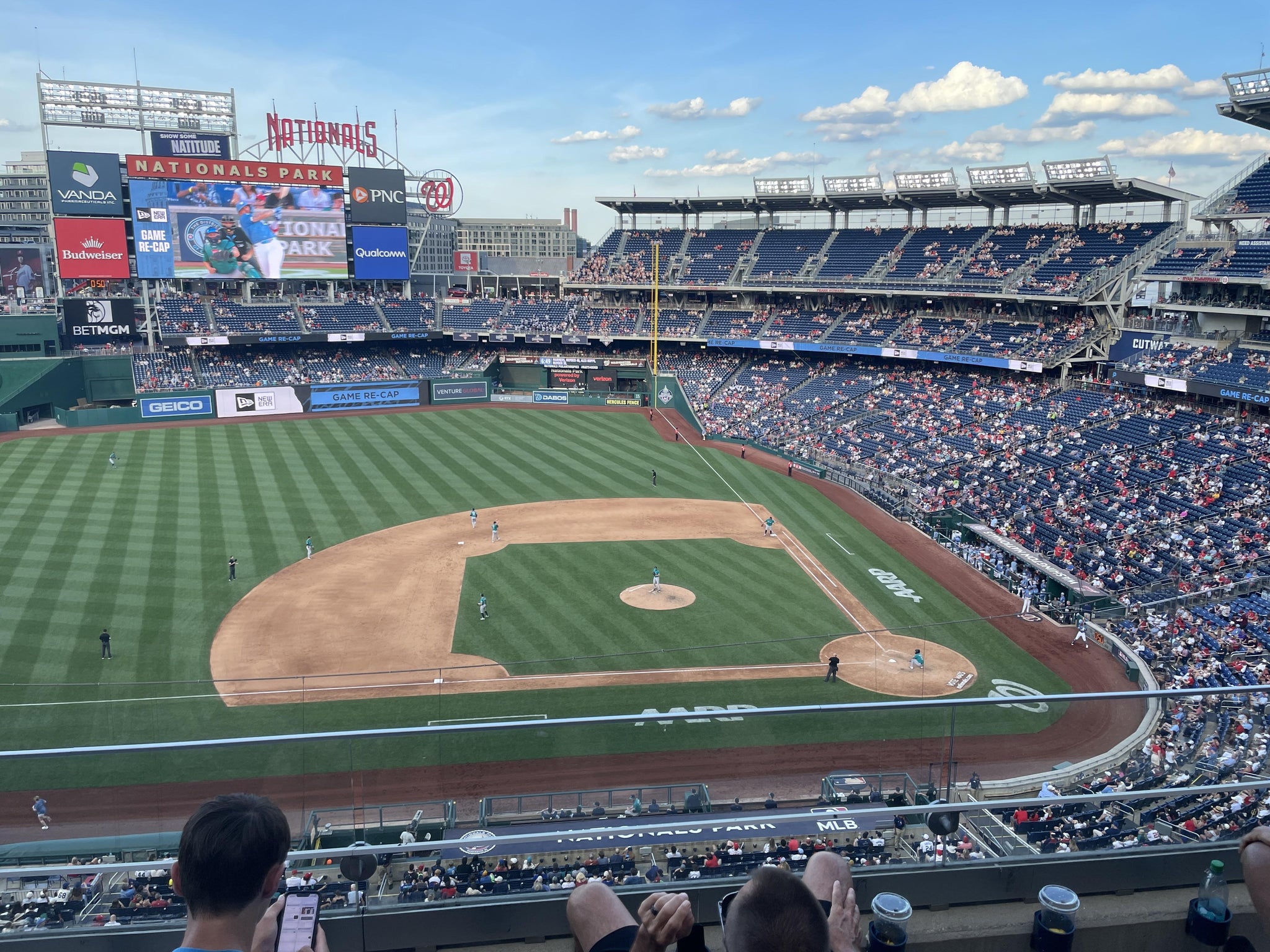 Real Fan View taken from Section 308 at Nationals Park by Anders J