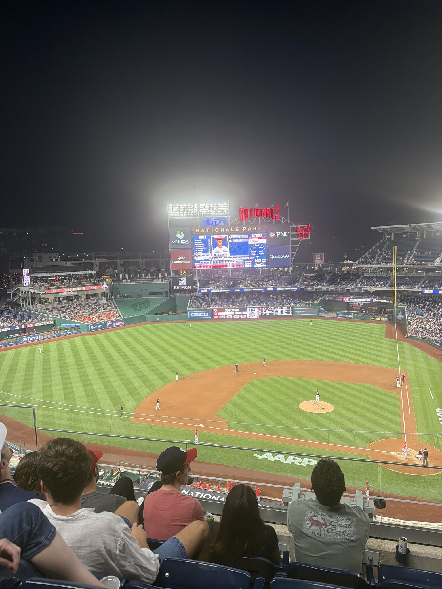 Real Fan View taken from Section 310 at Nationals Park by Yanaja W