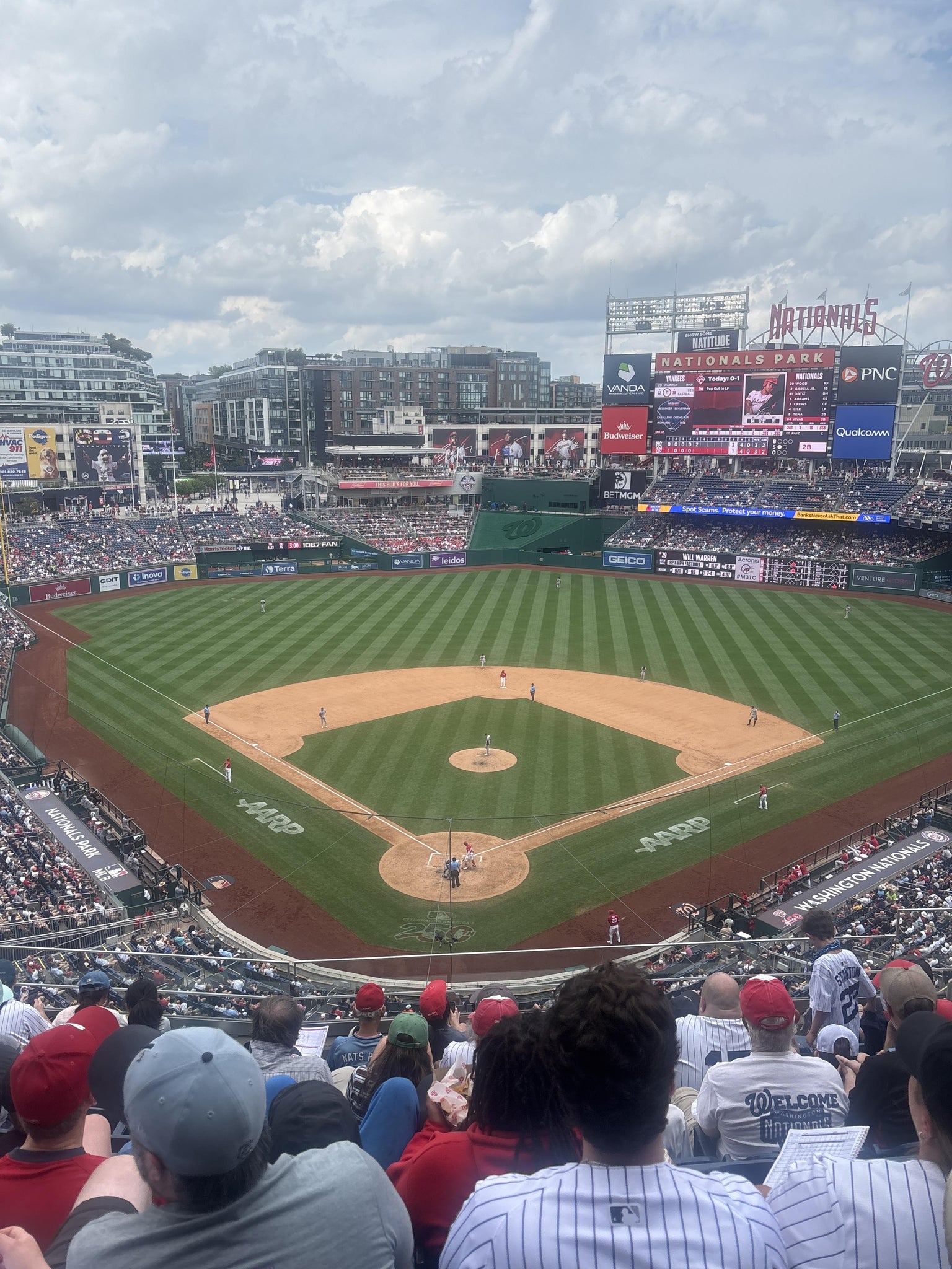 Real Fan View taken from Section 314 at Nationals Park by Chris E