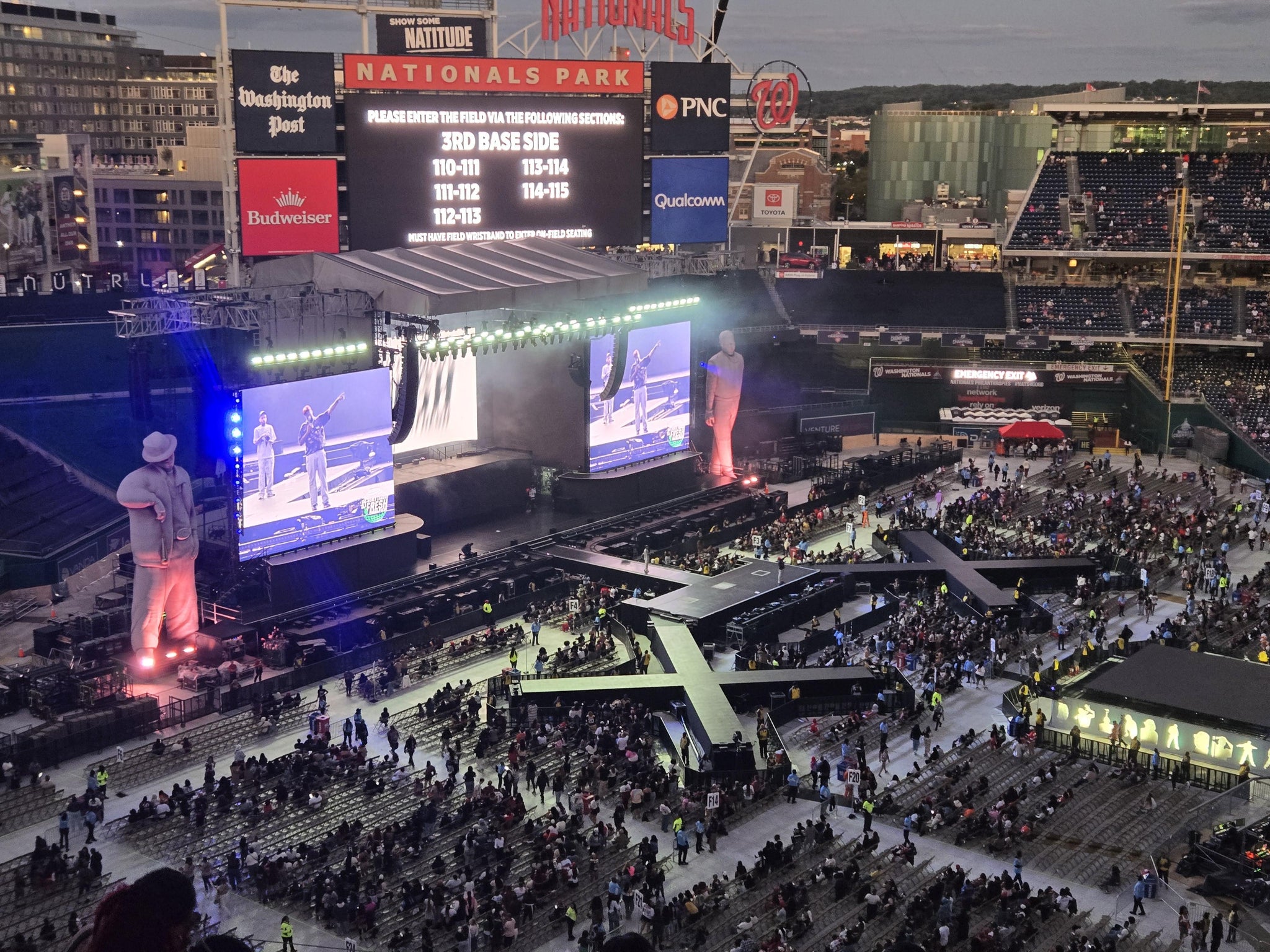 Real Fan View taken from Section 404 at Nationals Park by Joia B