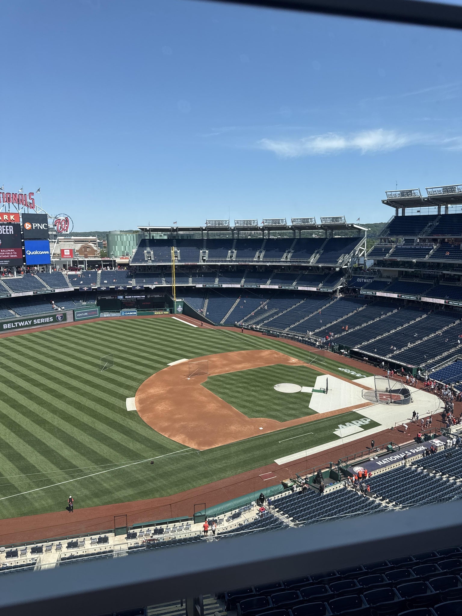 Real Fan View taken from Section 405 at Nationals Park by Sam M