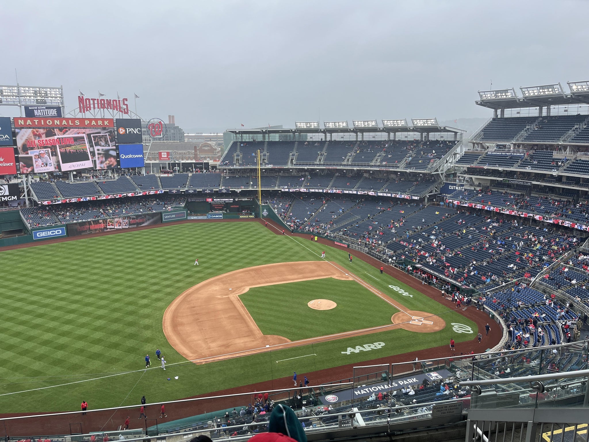 Real Fan View taken from Section 406 at Nationals Park by Anonymous User