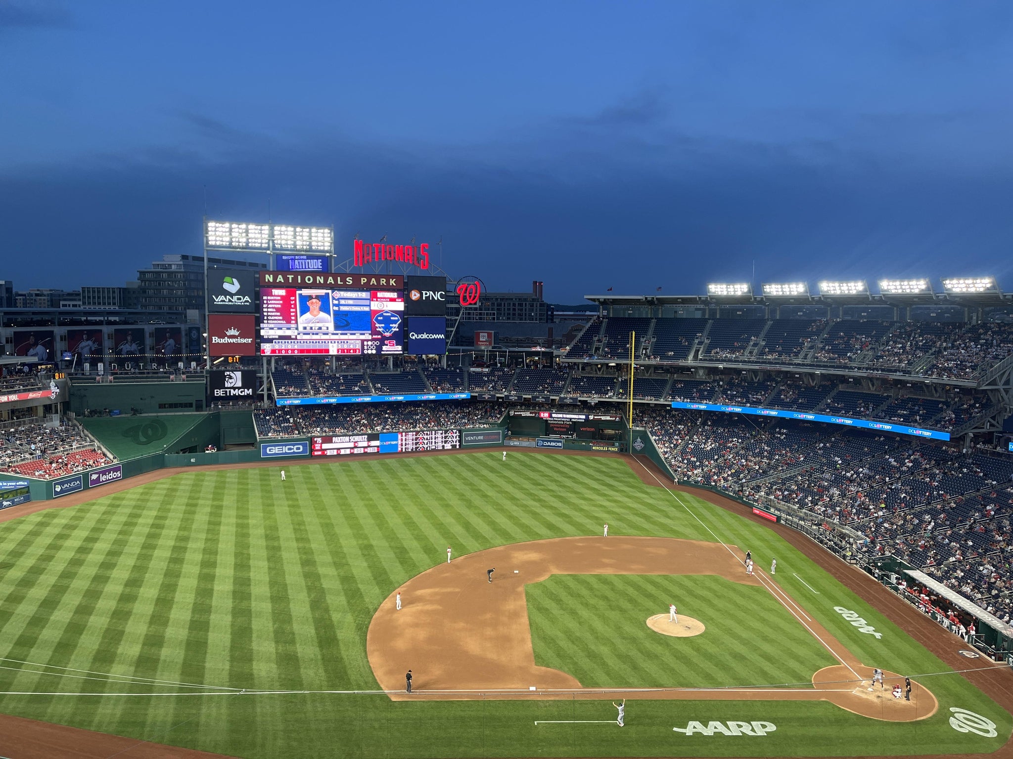 Real Fan View taken from Section 407 at Nationals Park by Colin R