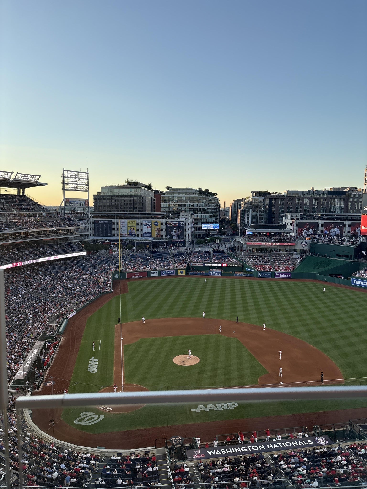Real Fan View taken from Section 417 at Nationals Park by Maxine P