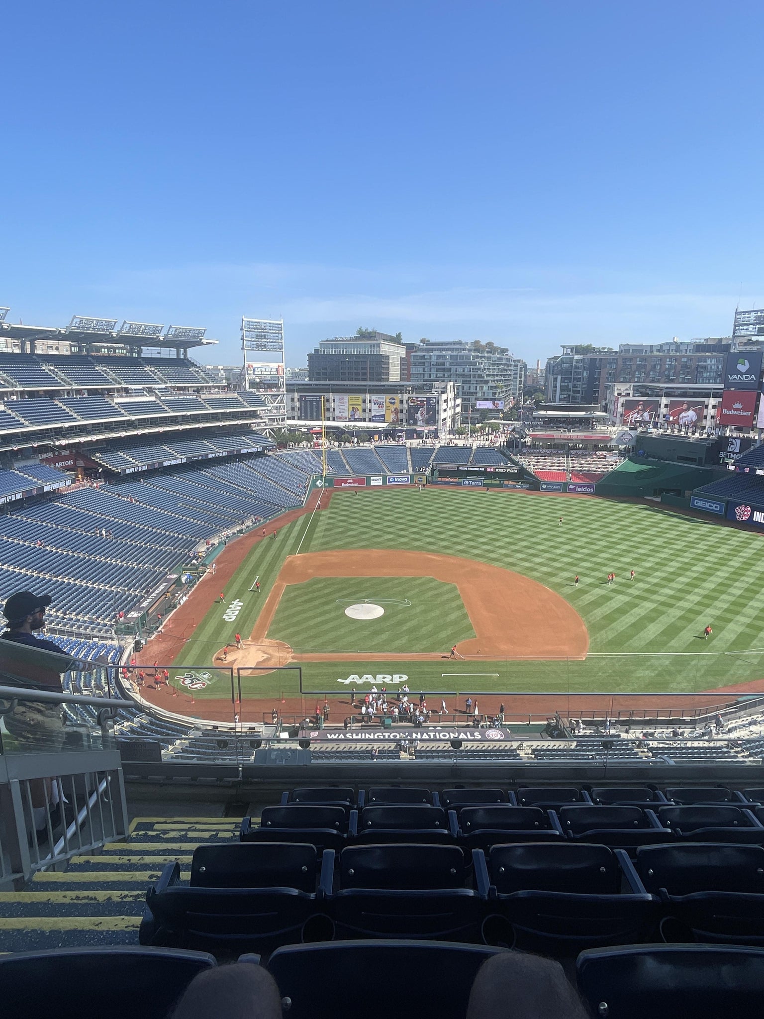 Real Fan View taken from Section 418 at Nationals Park by Joshua C