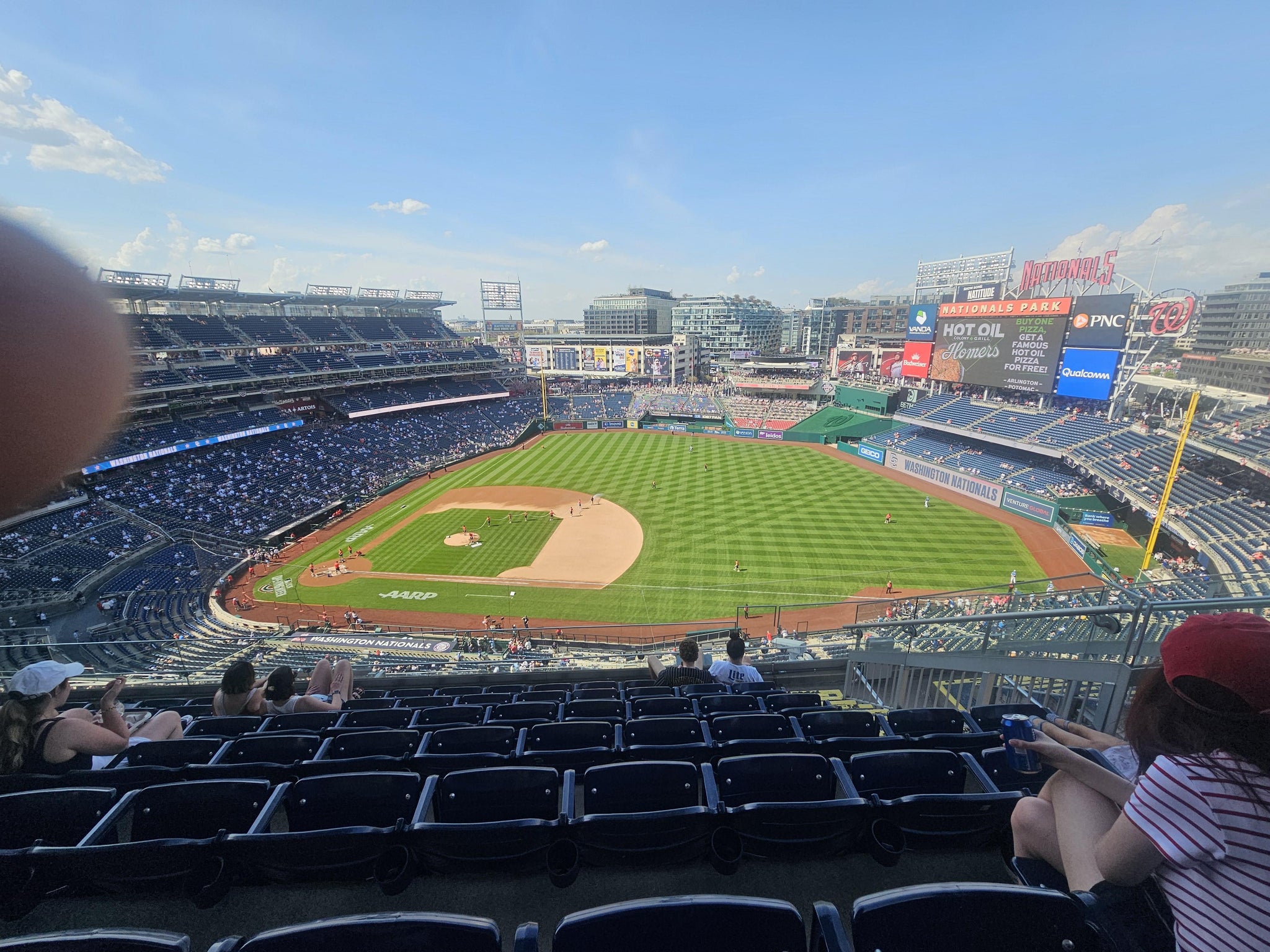 Real Fan View taken from Section 420 at Nationals Park by Ron S