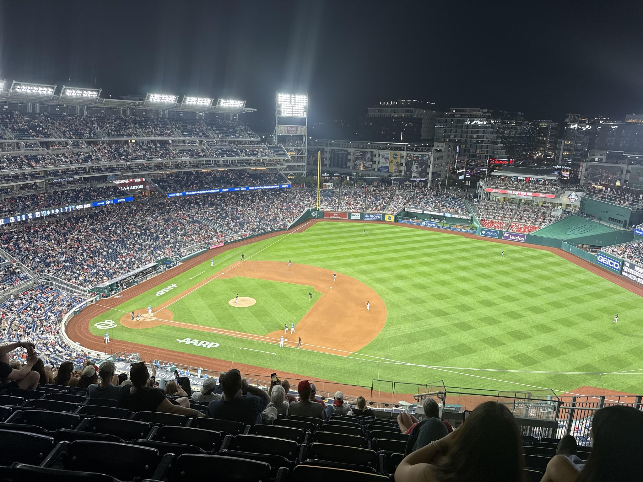 Real Fan View taken from Section 420 at Nationals Park by Georgette T