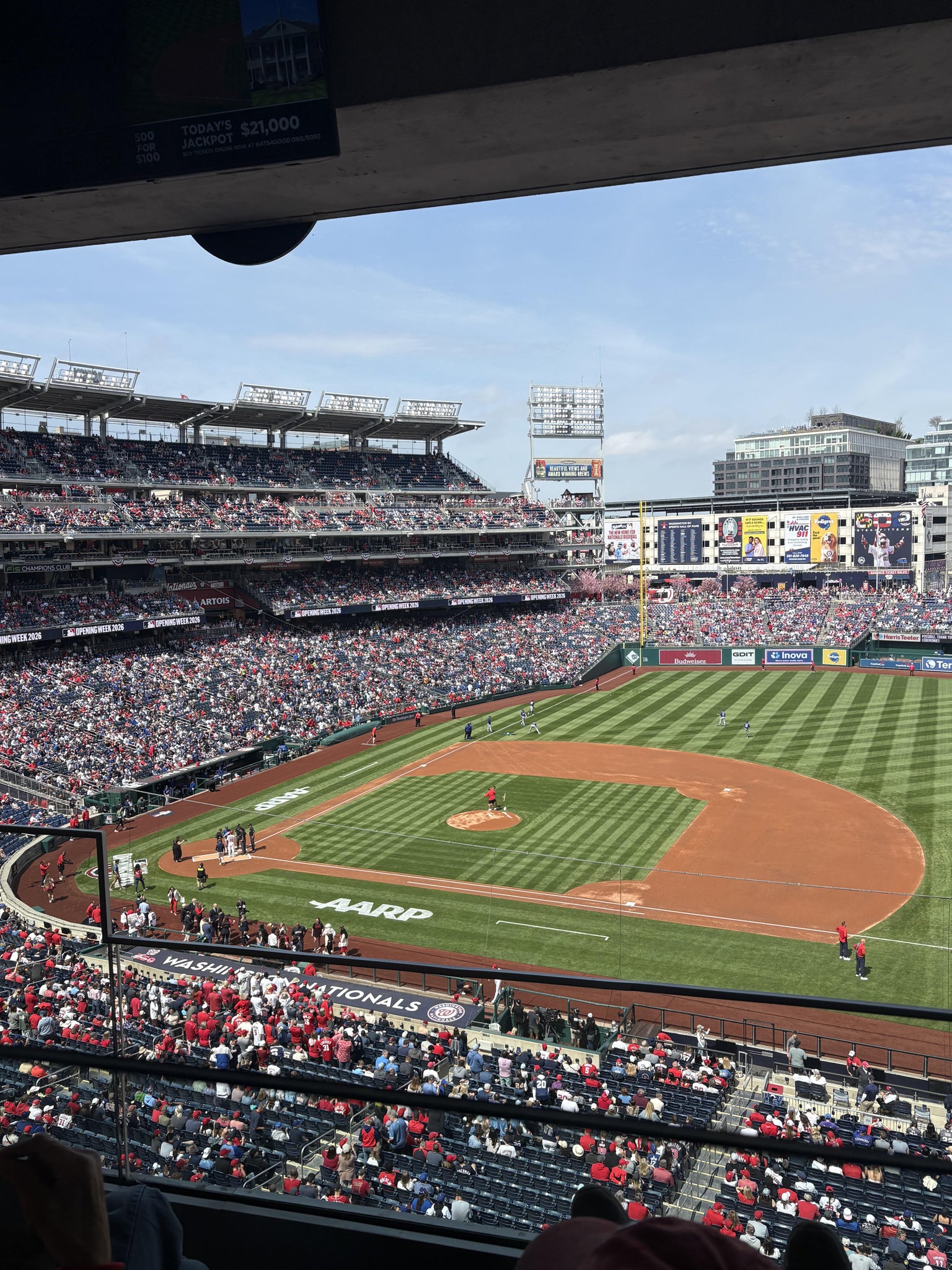 Real Fan View taken from Club 24 77 B at Nationals Park by Kelly M