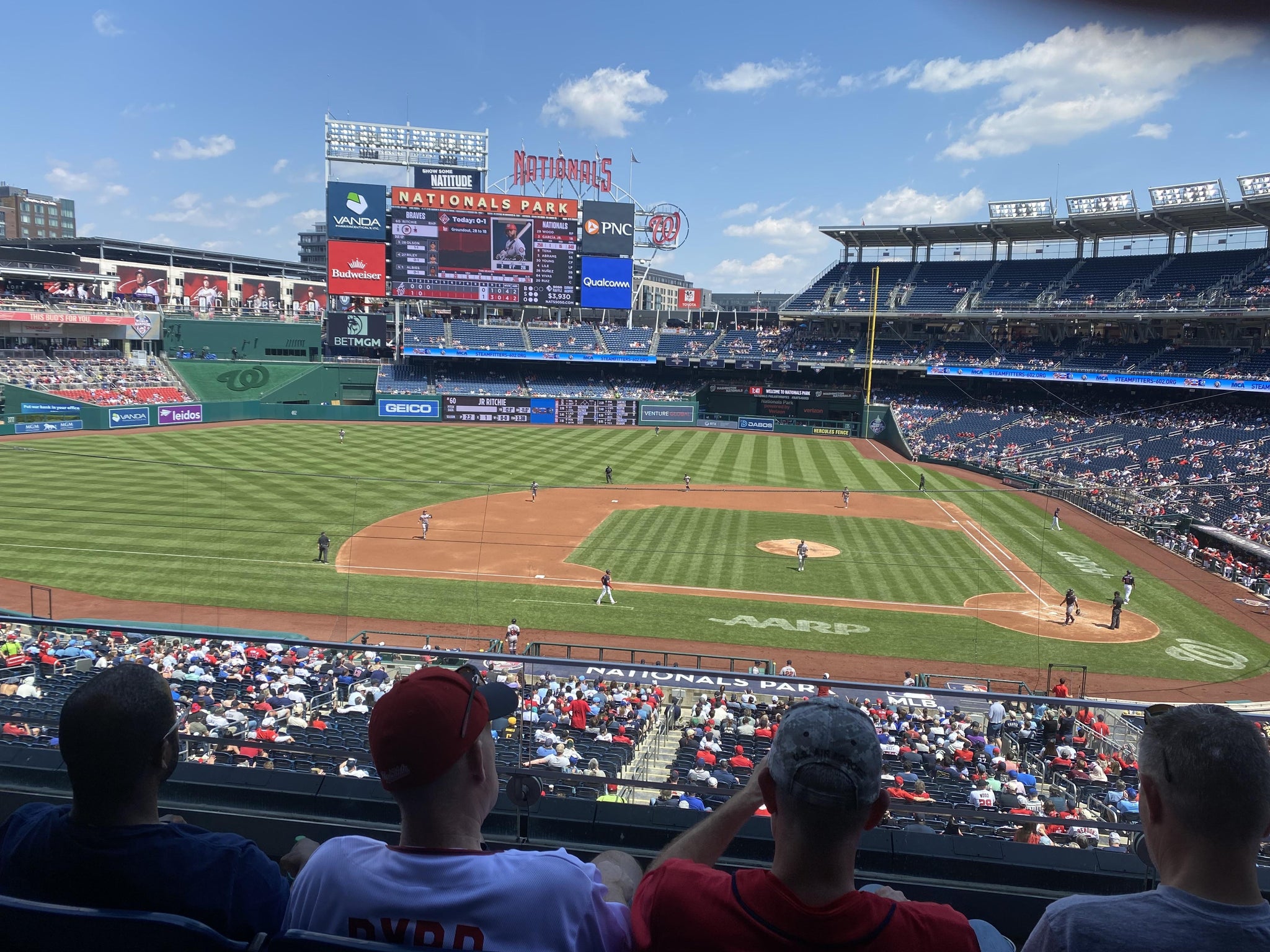 Real Fan View taken from FIS Champions Club 209 at Nationals Park by Colin C
