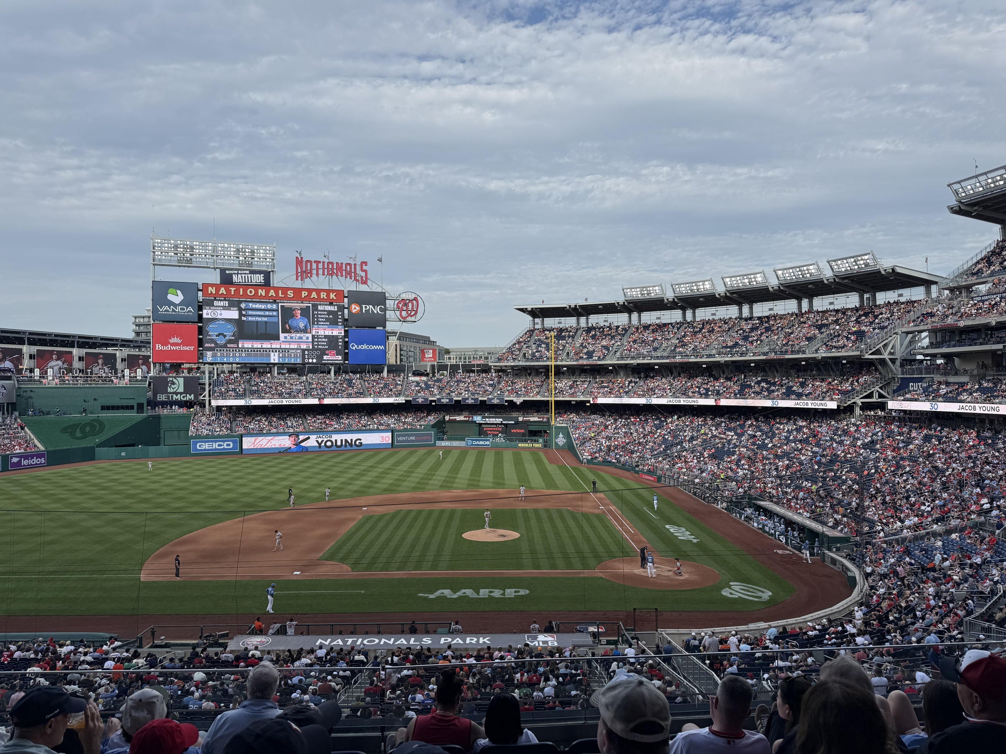 Real Fan View taken from FIS Champions Club 209 at Nationals Park by Adam K