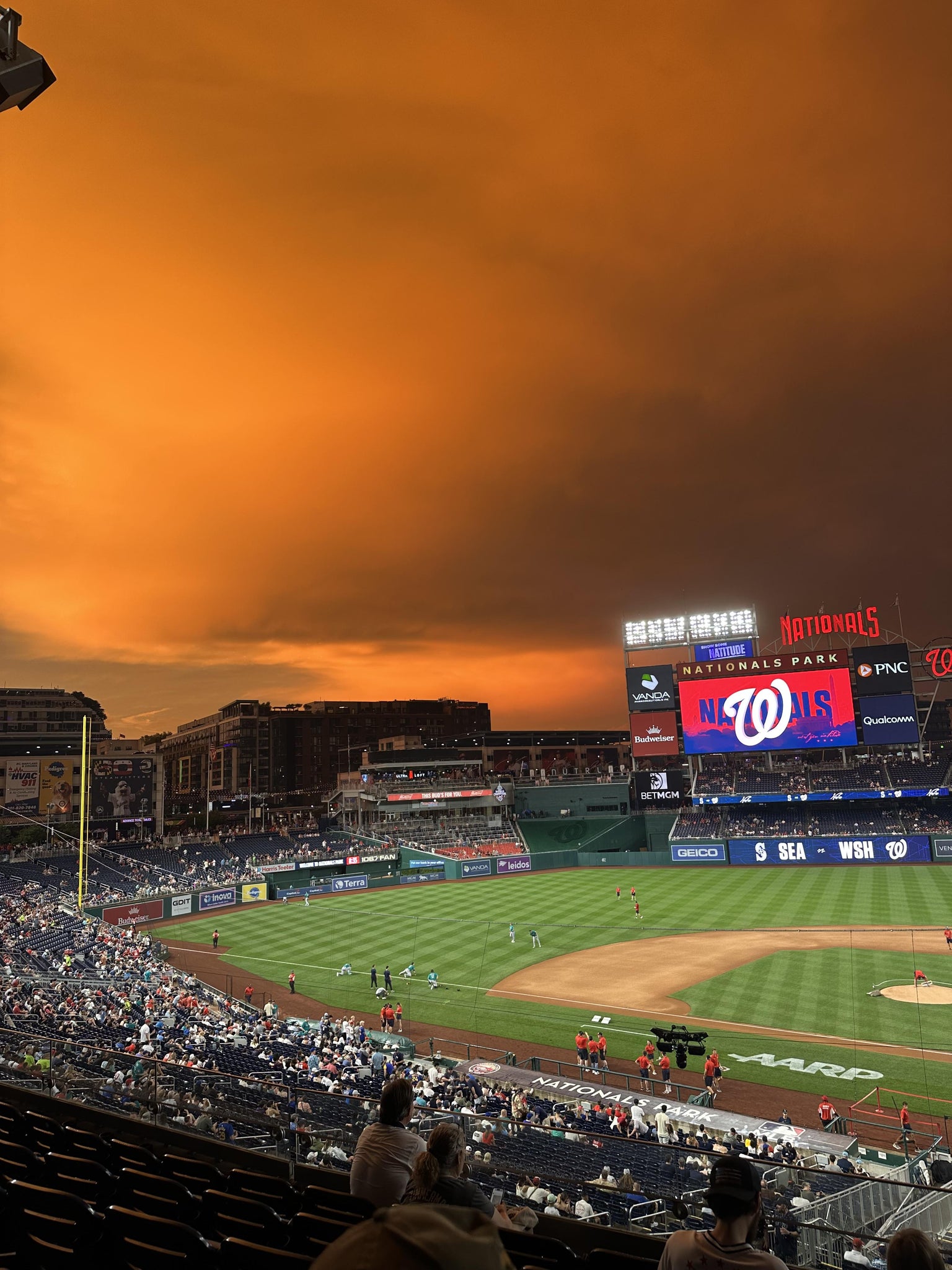 Real Fan View taken from FIS Champions Club 210 at Nationals Park by Christopher S
