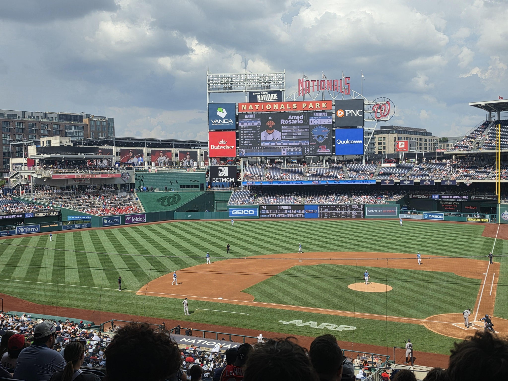 Real Fan View taken from FIS Champions Club 210 at Nationals Park by Mark M