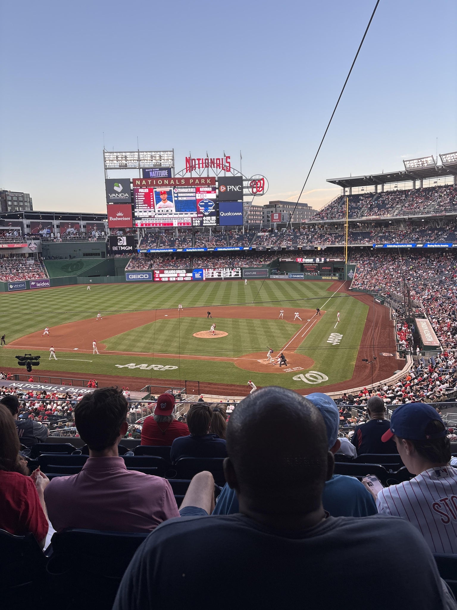 Real Fan View taken from FIS Champions Club 211 at Nationals Park by Brian S