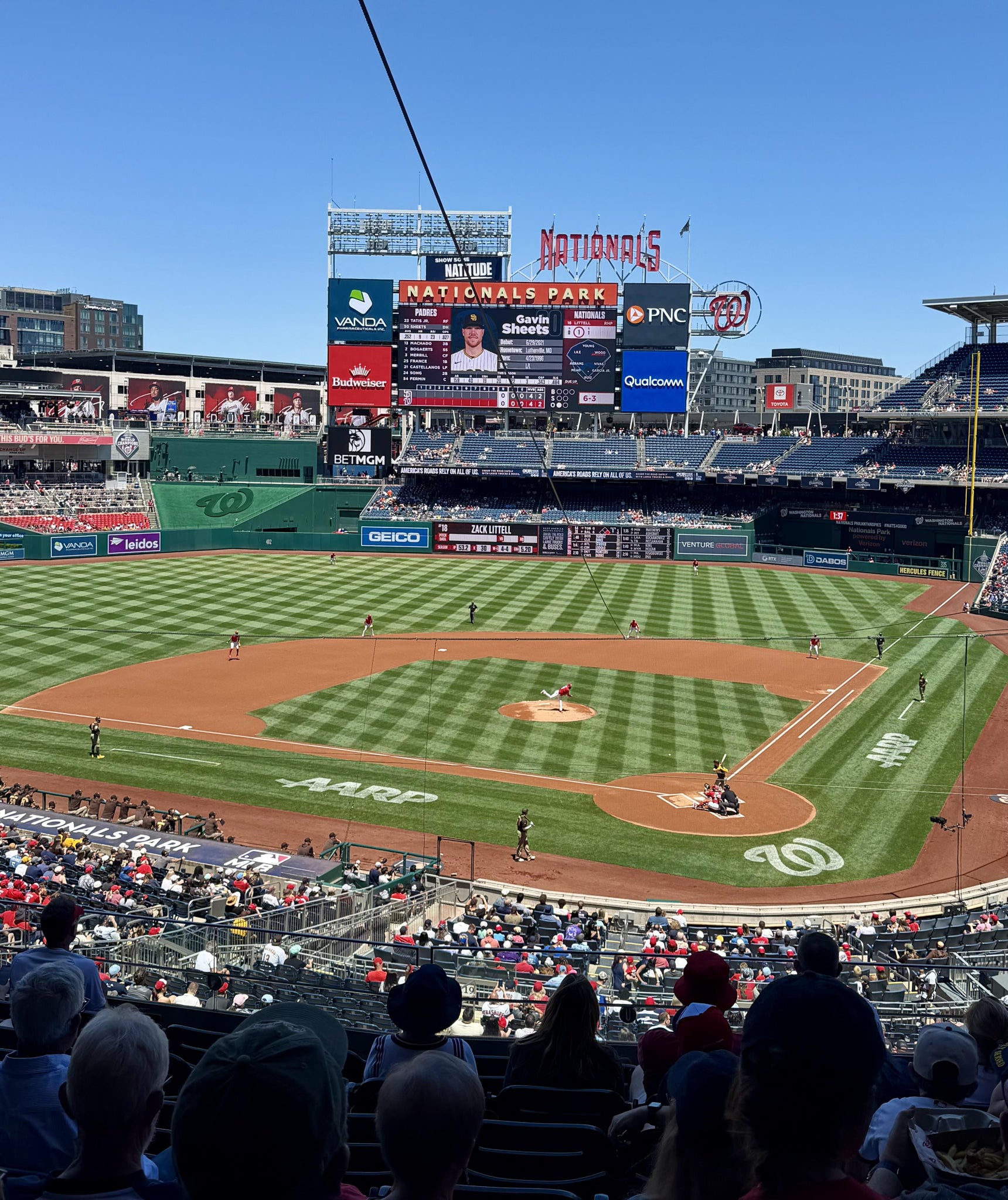 Real Fan View taken from FIS Champions Club 211 at Nationals Park by Suzanne M