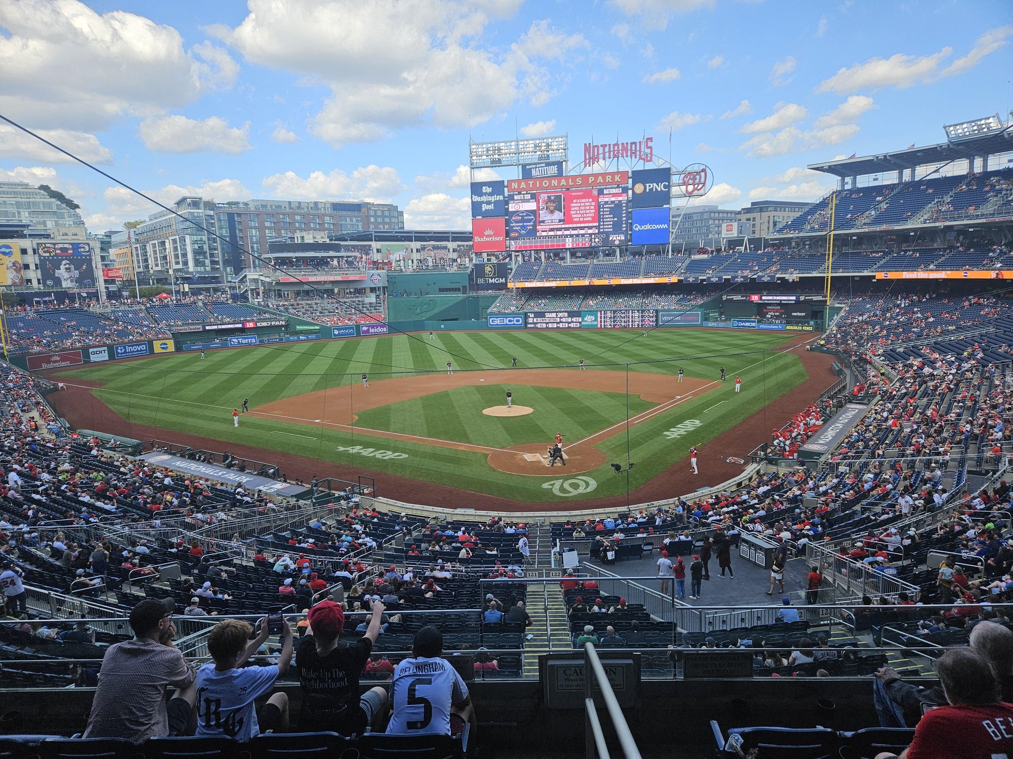 Real Fan View taken from FIS Champions Club 212 at Nationals Park by Andre B