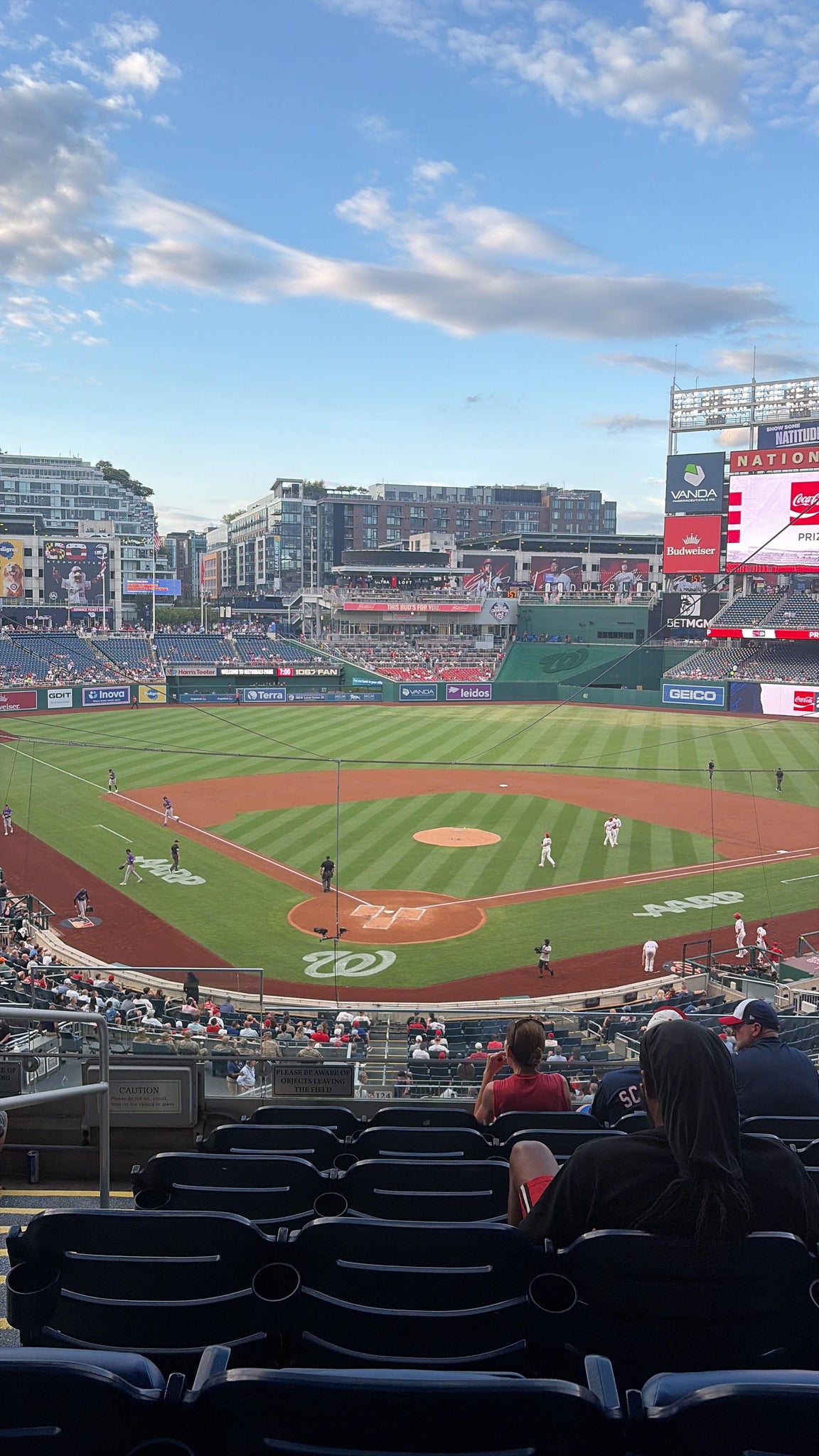 Real Fan View taken from FIS Champions Club 215 at Nationals Park by Alberto P