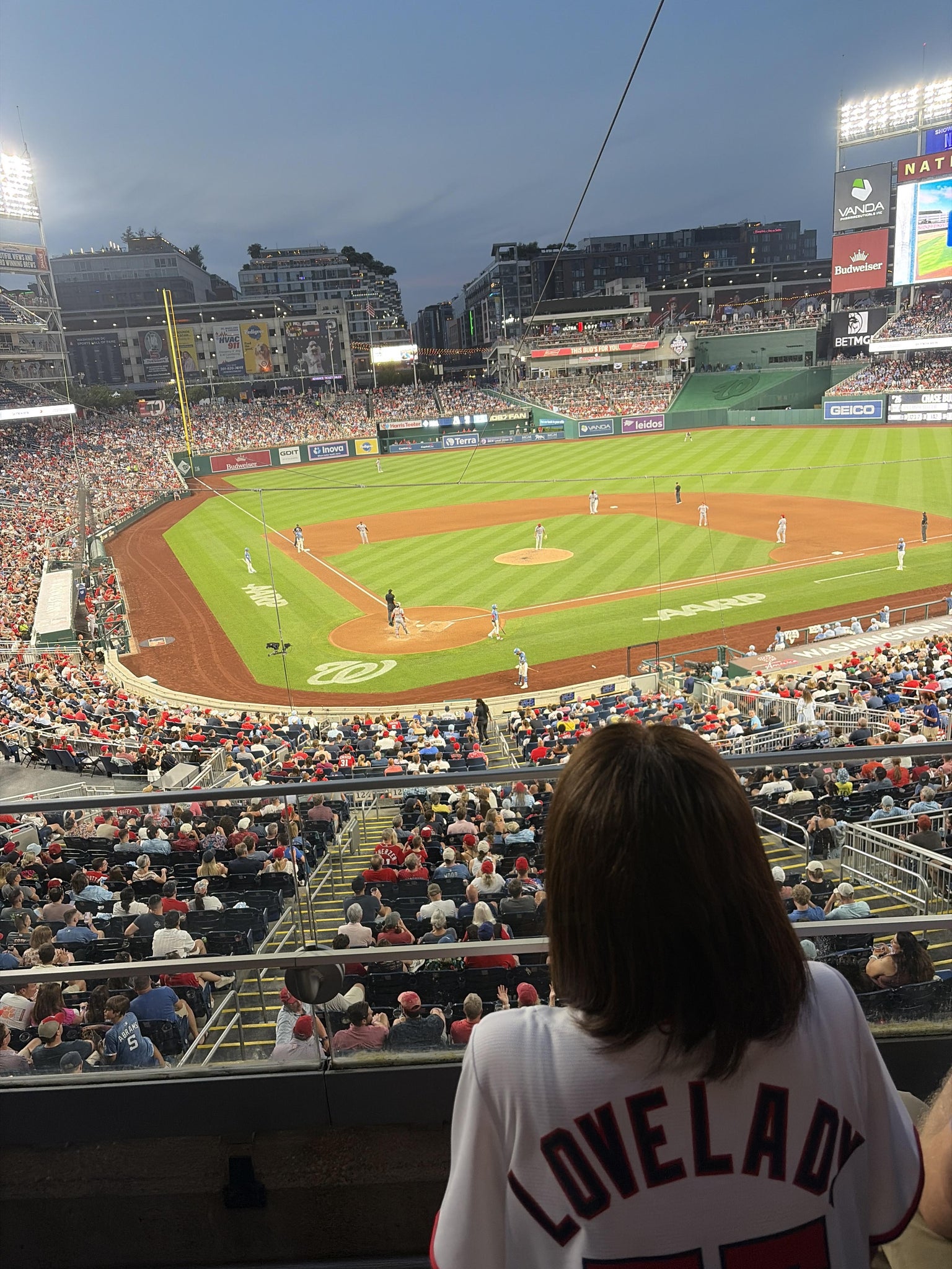 Real Fan View taken from FIS Champions Club 216 at Nationals Park by Matt T