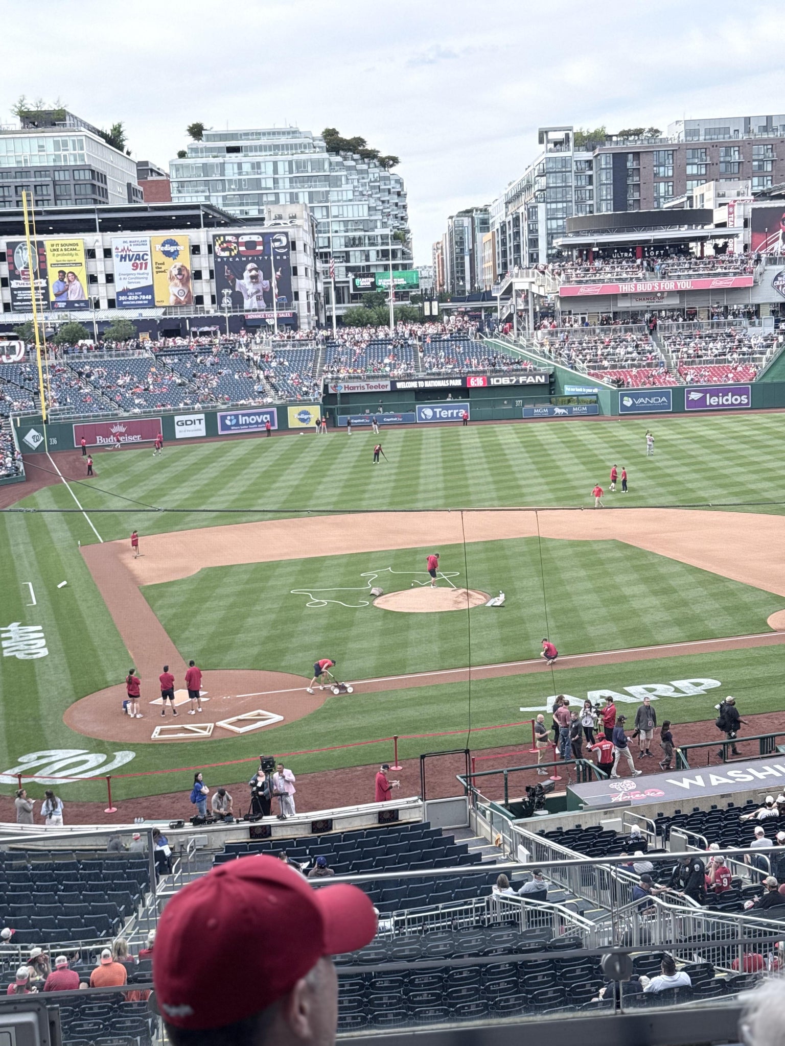 Real Fan View taken from FIS Champions Club 217 at Nationals Park by Eric C