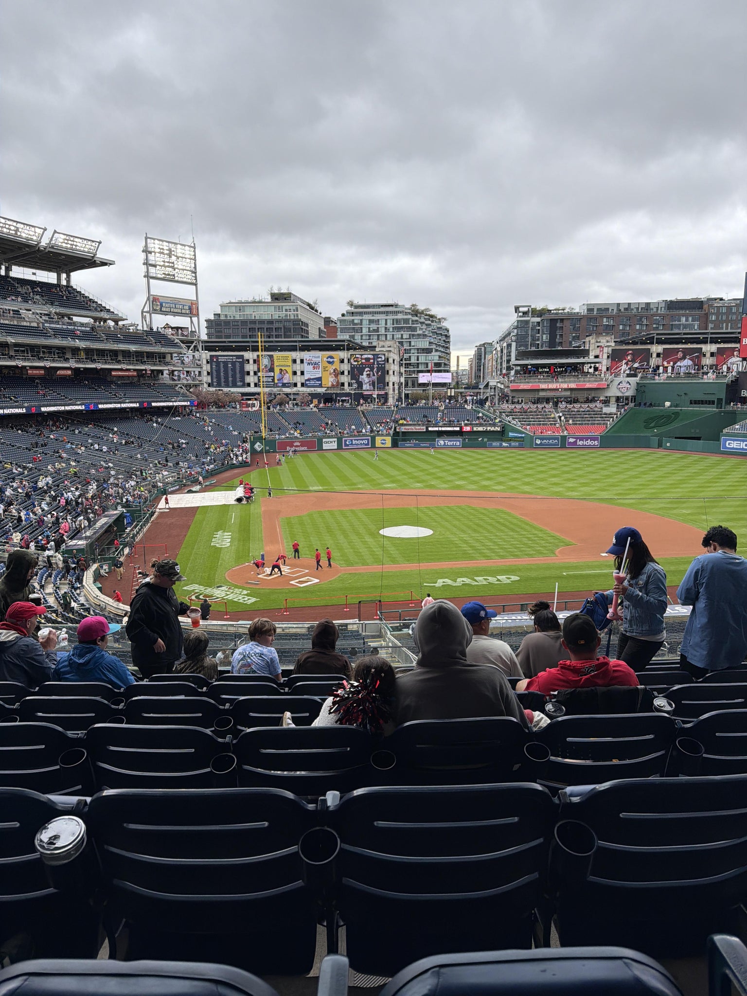 Real Fan View taken from FIS Champions Club 217 at Nationals Park by Rebecca W