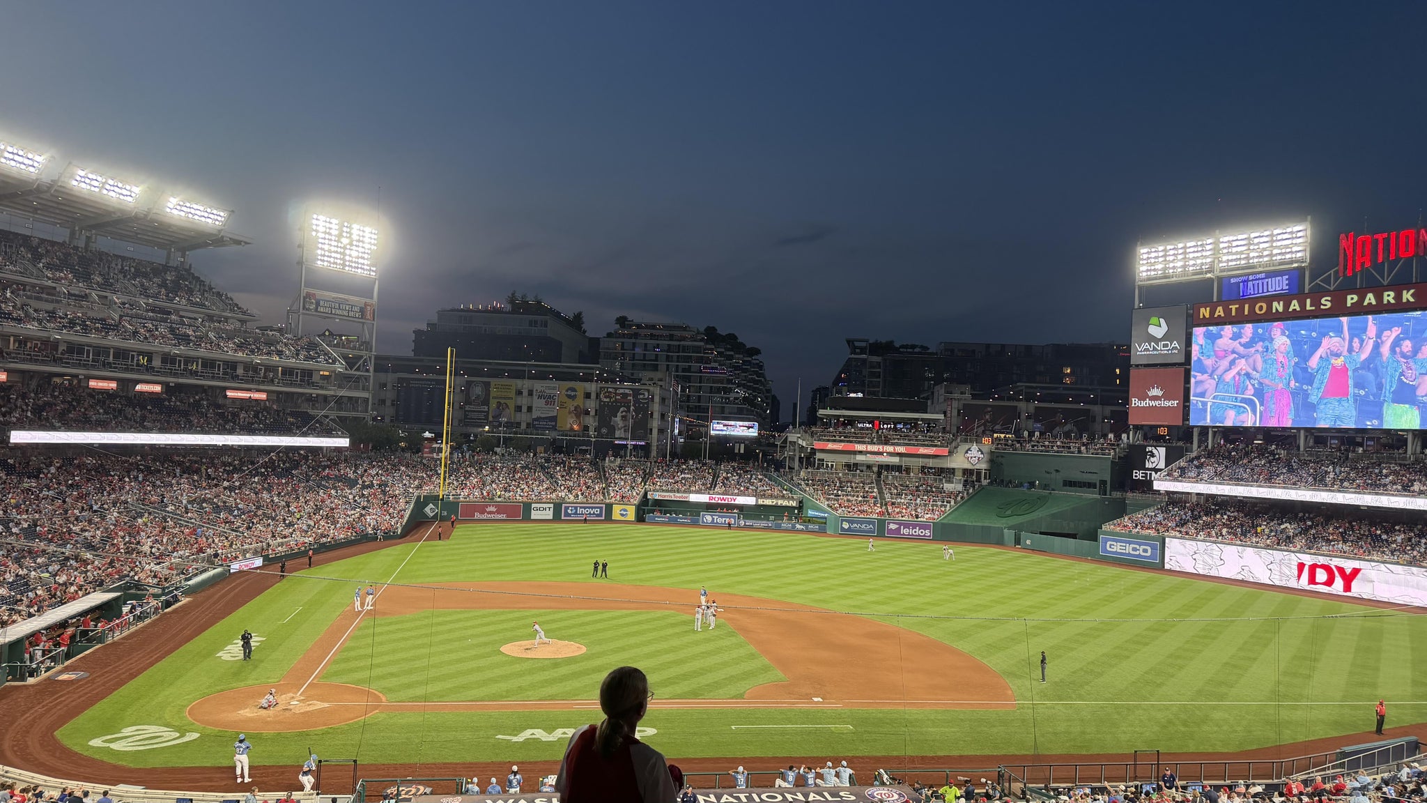 Real Fan View taken from FIS Champions Club 218 at Nationals Park by Justin S