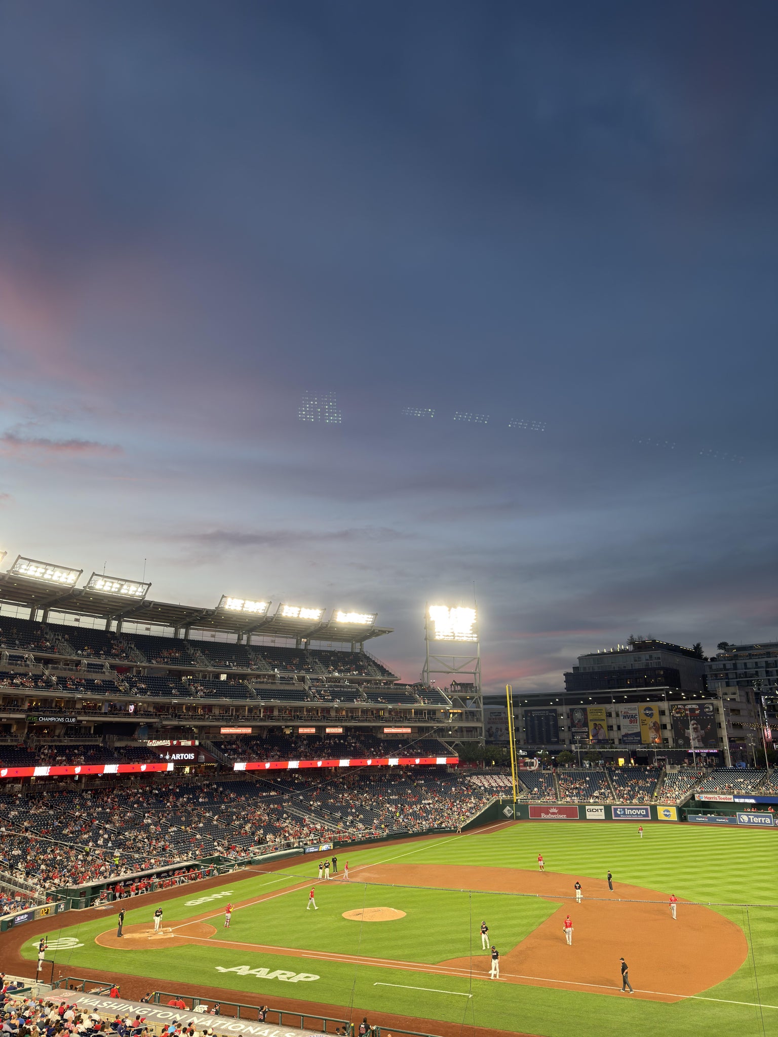 Real Fan View taken from FIS Champions Club 220 at Nationals Park by Adam B