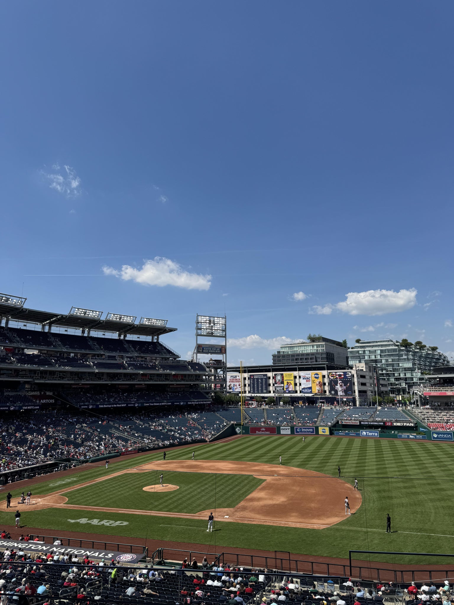 Real Fan View taken from FIS Champions Club 220 at Nationals Park by Adam B