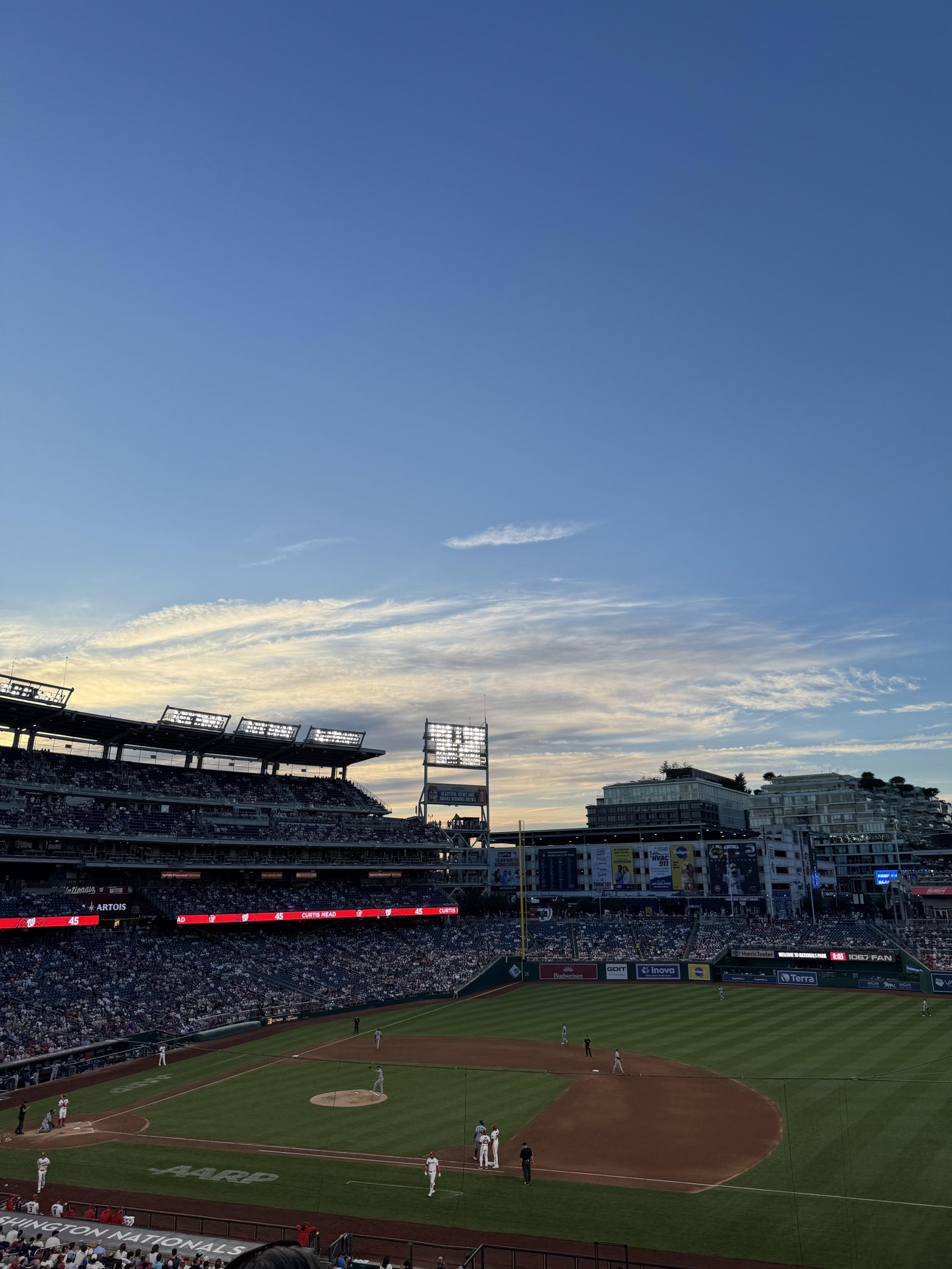 Real Fan View taken from FIS Champions Club 220 at Nationals Park by Adam B