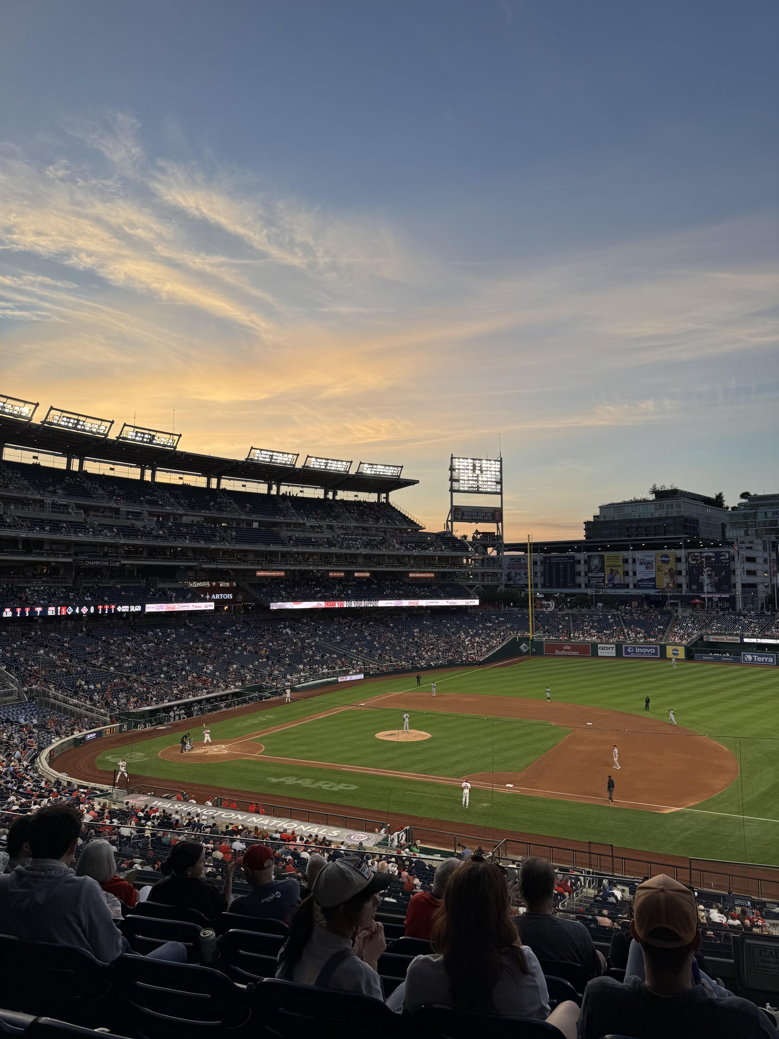 Real Fan View taken from FIS Champions Club 220 at Nationals Park by Adam B