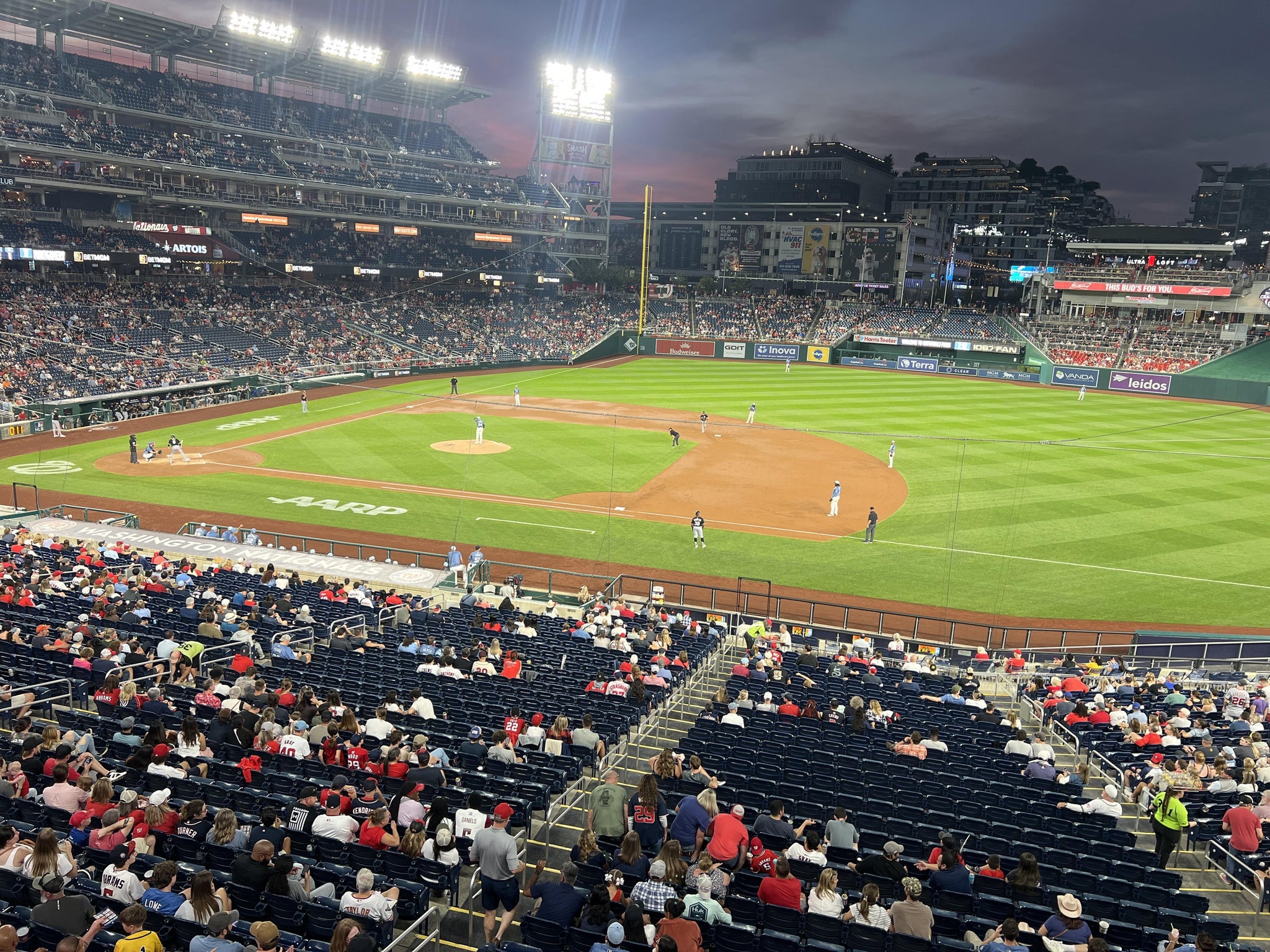 Real Fan View taken from FIS Champions Club 221 at Nationals Park by James S