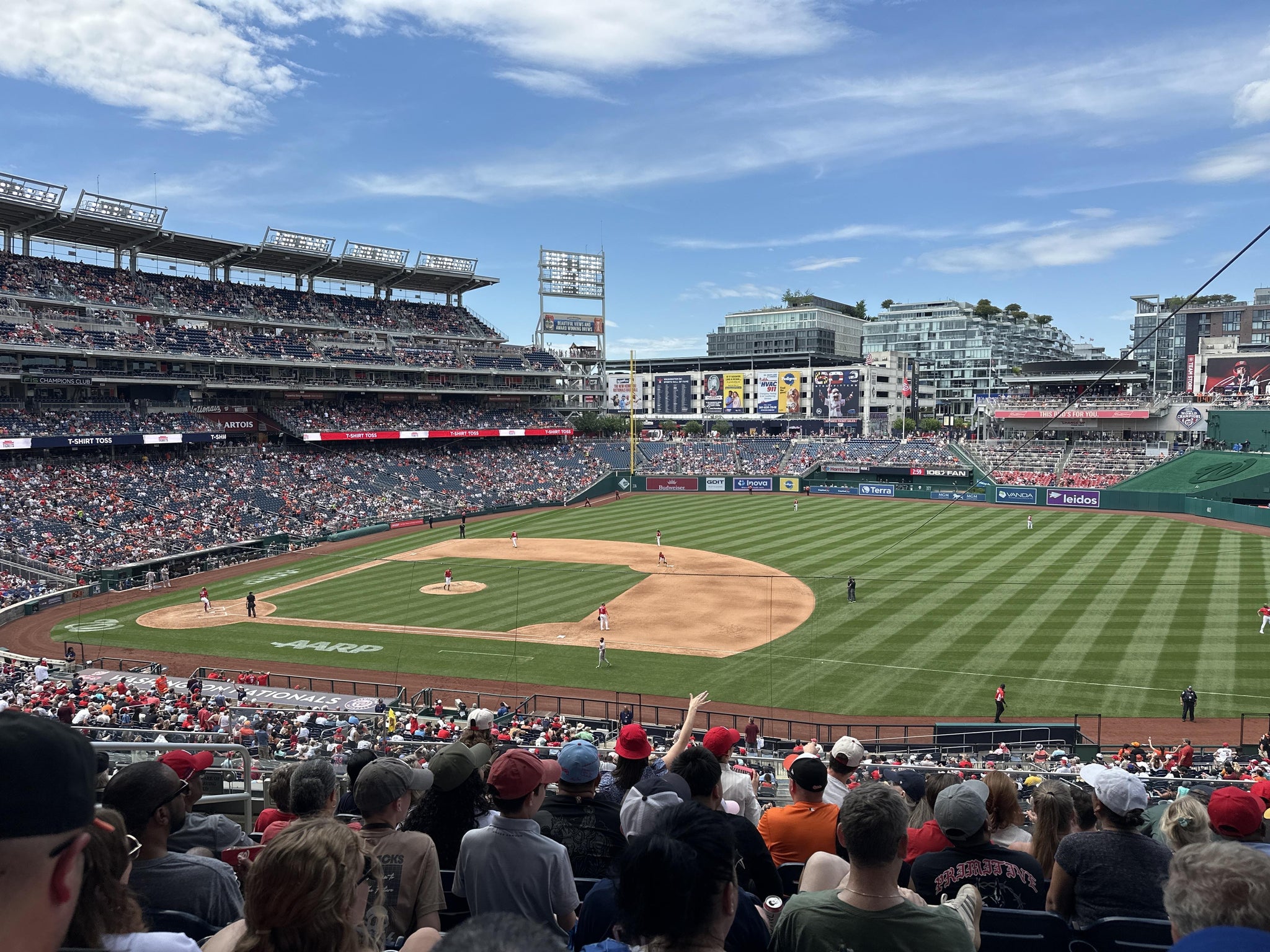 Real Fan View taken from FIS Champions Club 221 at Nationals Park by Rebecca C
