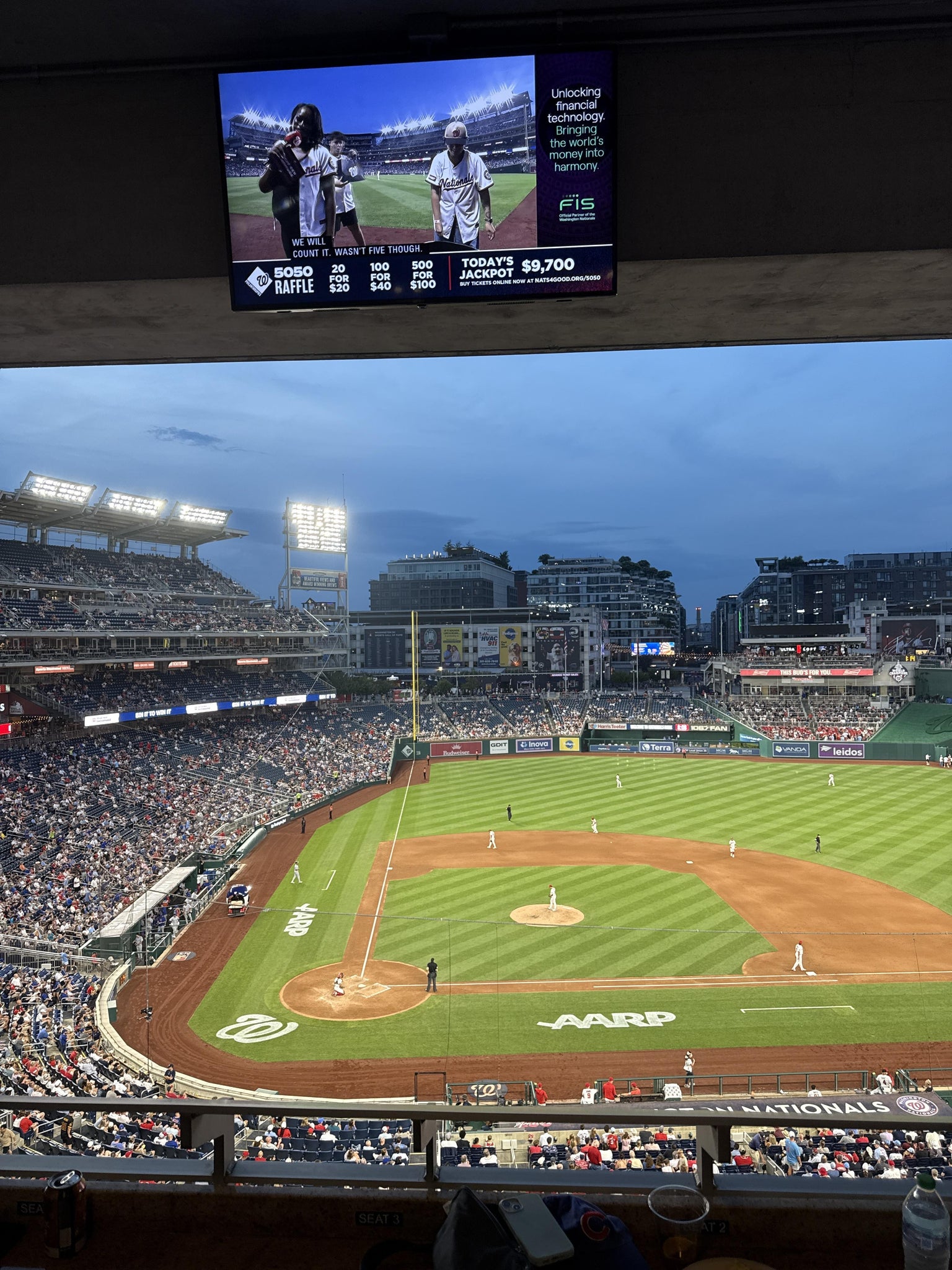 Real Fan View taken from Gold Glove Club B at Nationals Park by Jon P