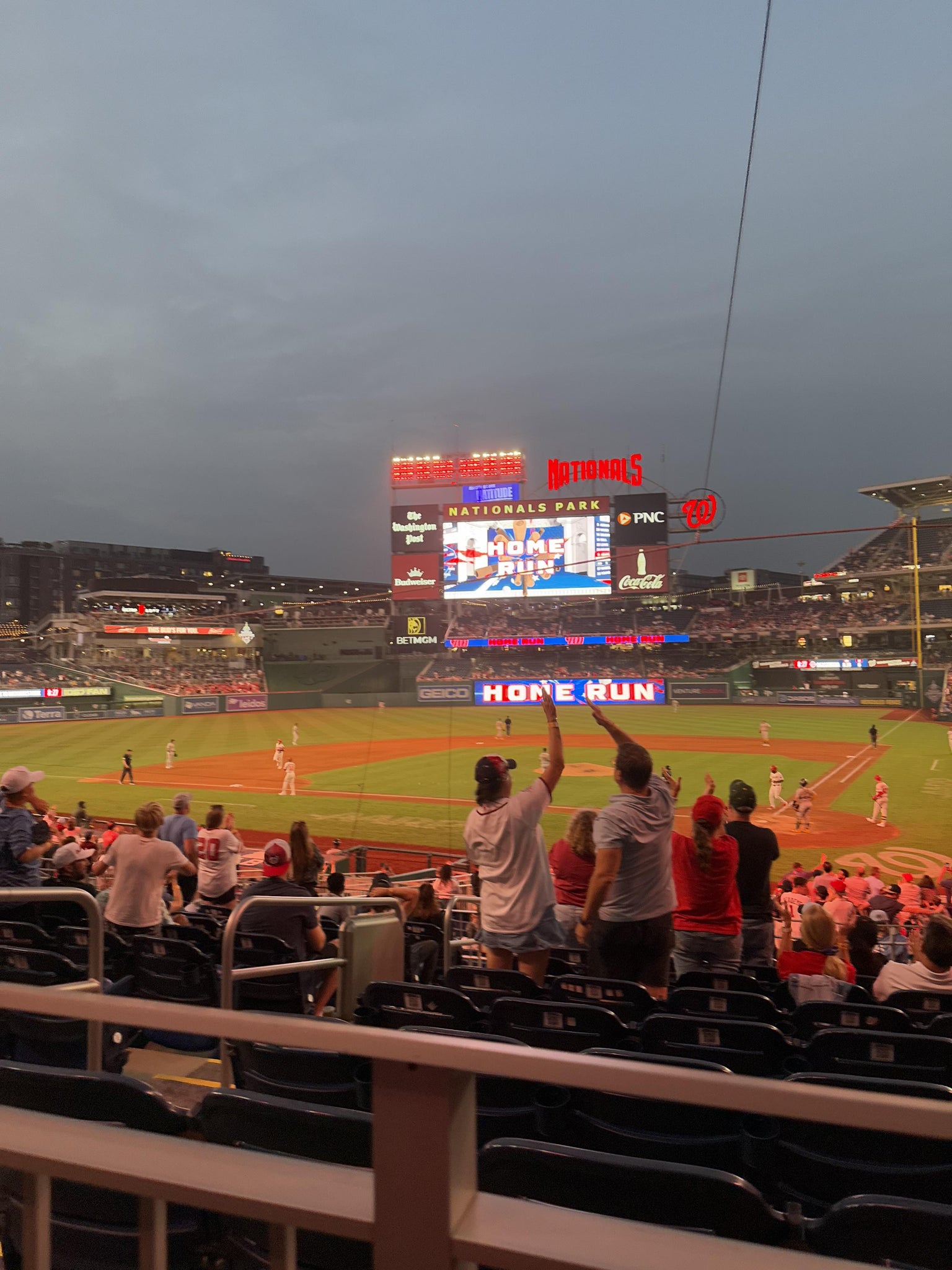 Real Fan View taken from Infield Box 120 at Nationals Park by Kylah D