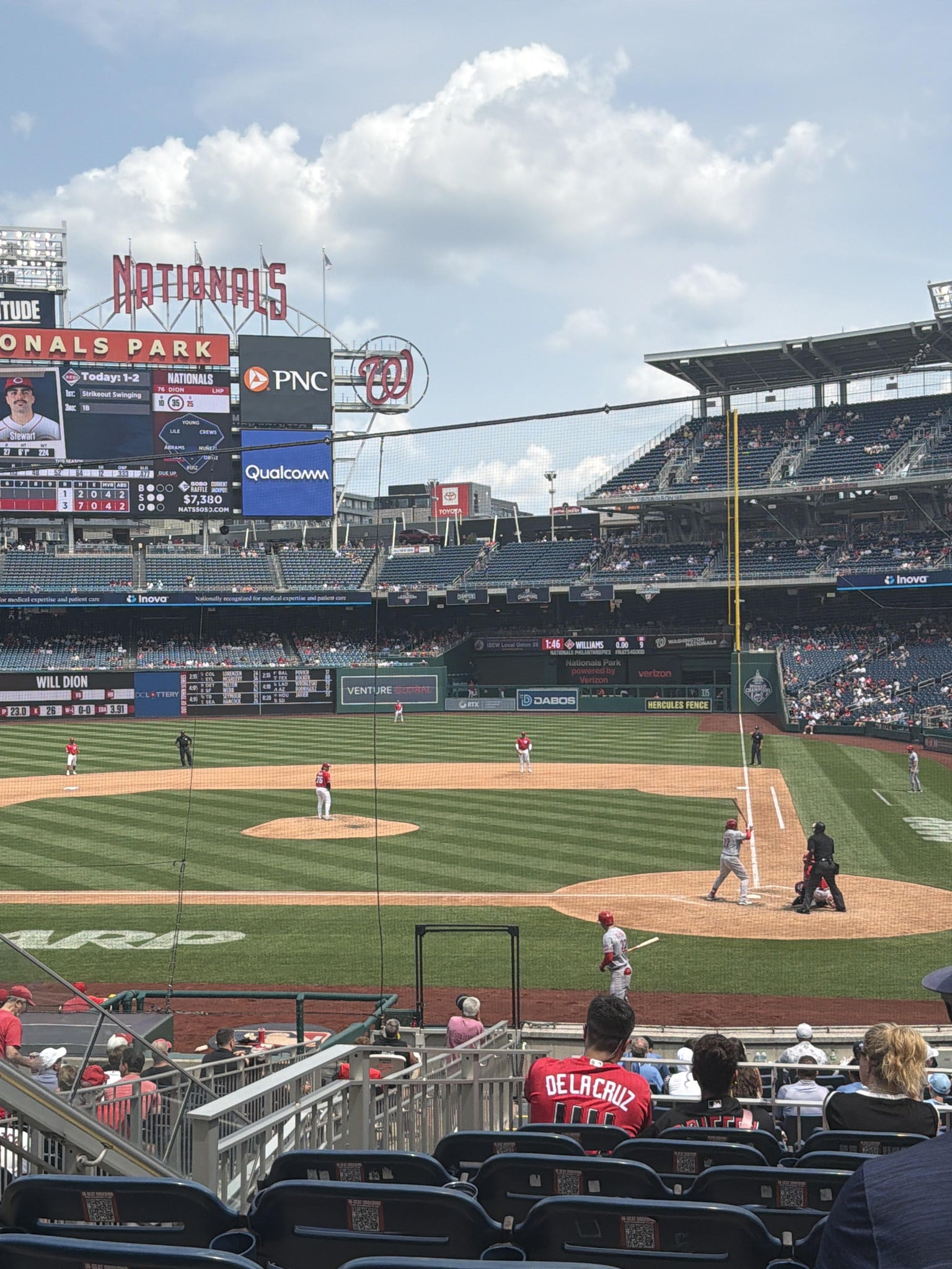 Real Fan View taken from PNC Diamond Club 119 at Nationals Park by Sara D