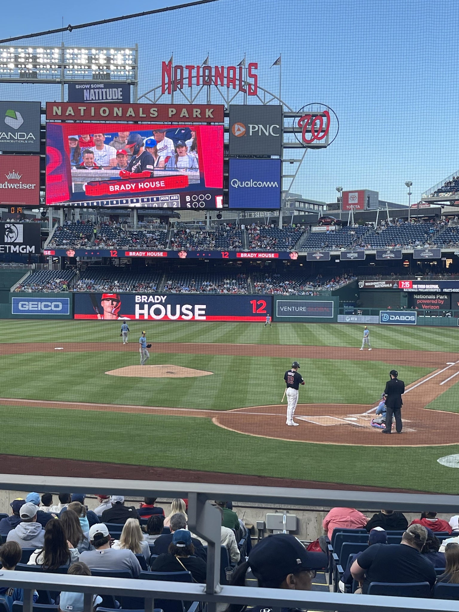 Real Fan View taken from PNC Diamond Club 120 at Nationals Park by Anonymous User