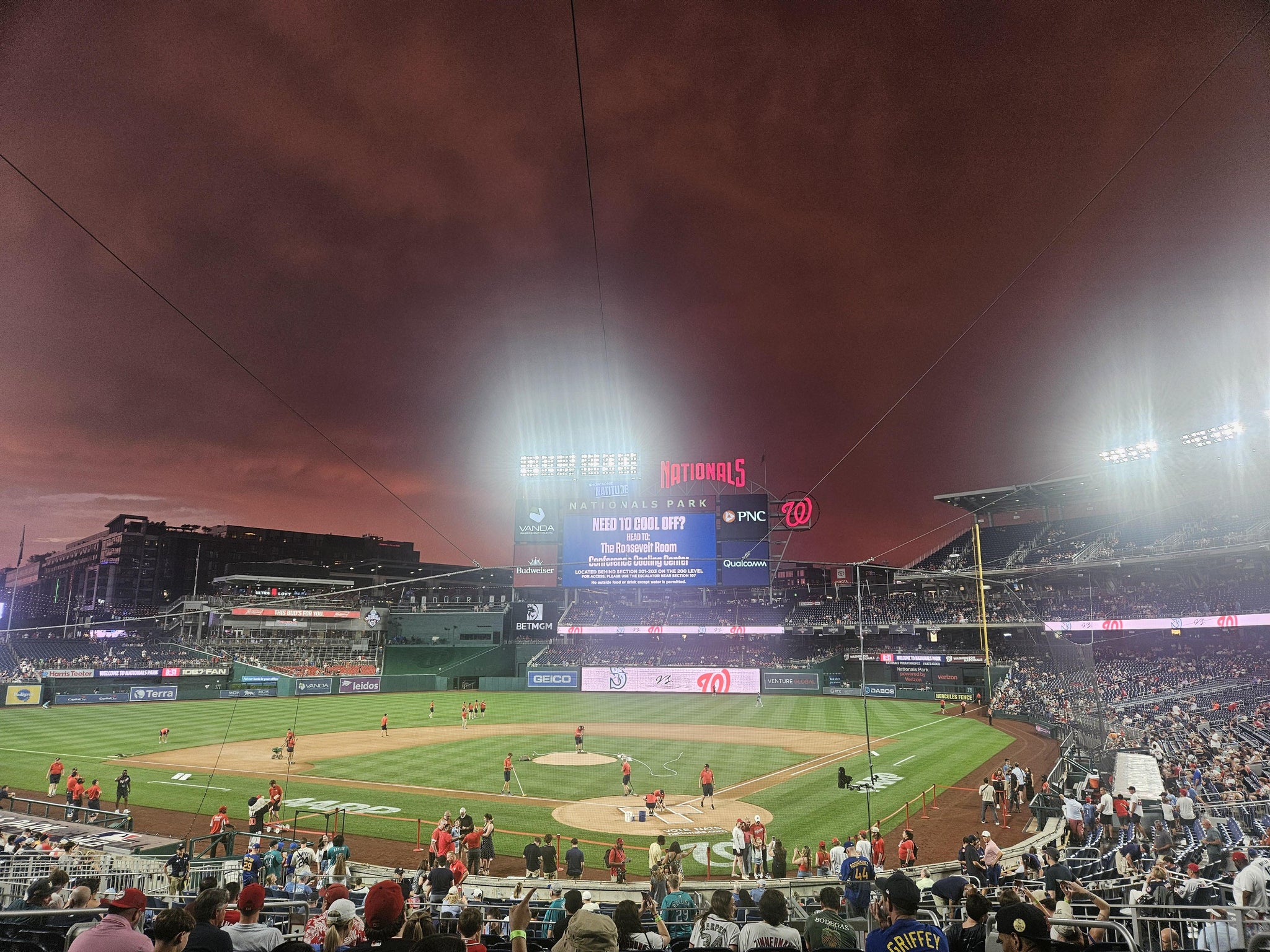 Real Fan View taken from PNC Diamond Club 121 at Nationals Park by Andre B