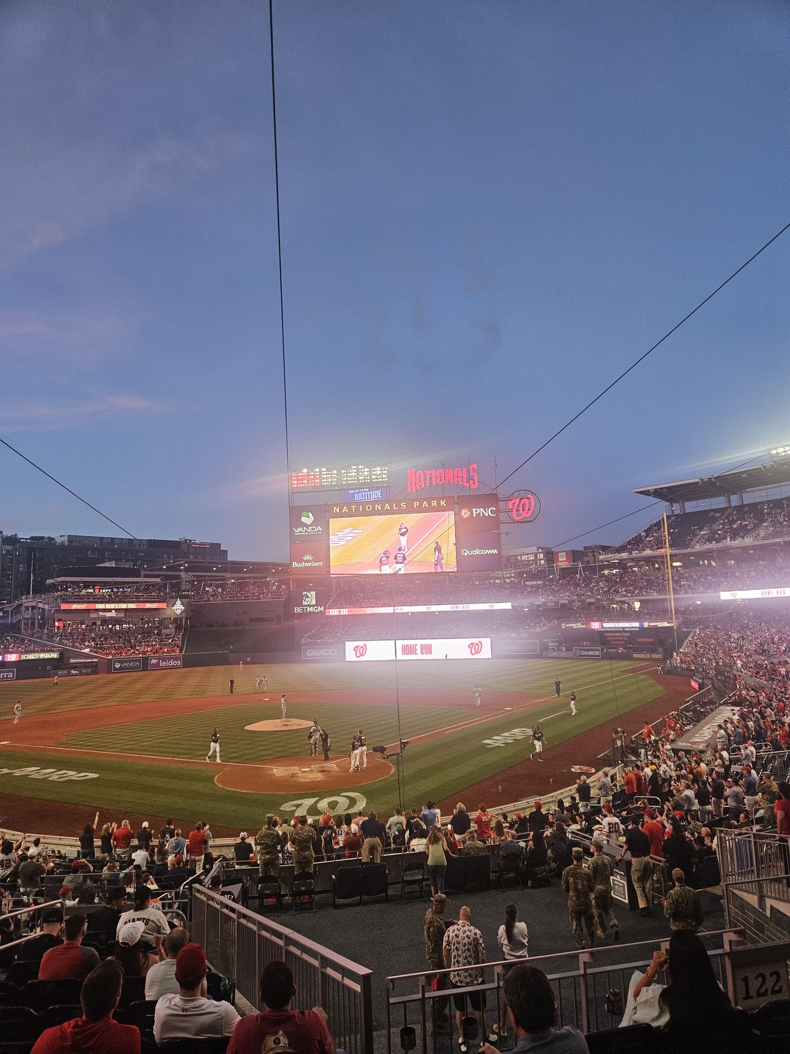 Real Fan View taken from PNC Diamond Club 122 at Nationals Park by Andre B