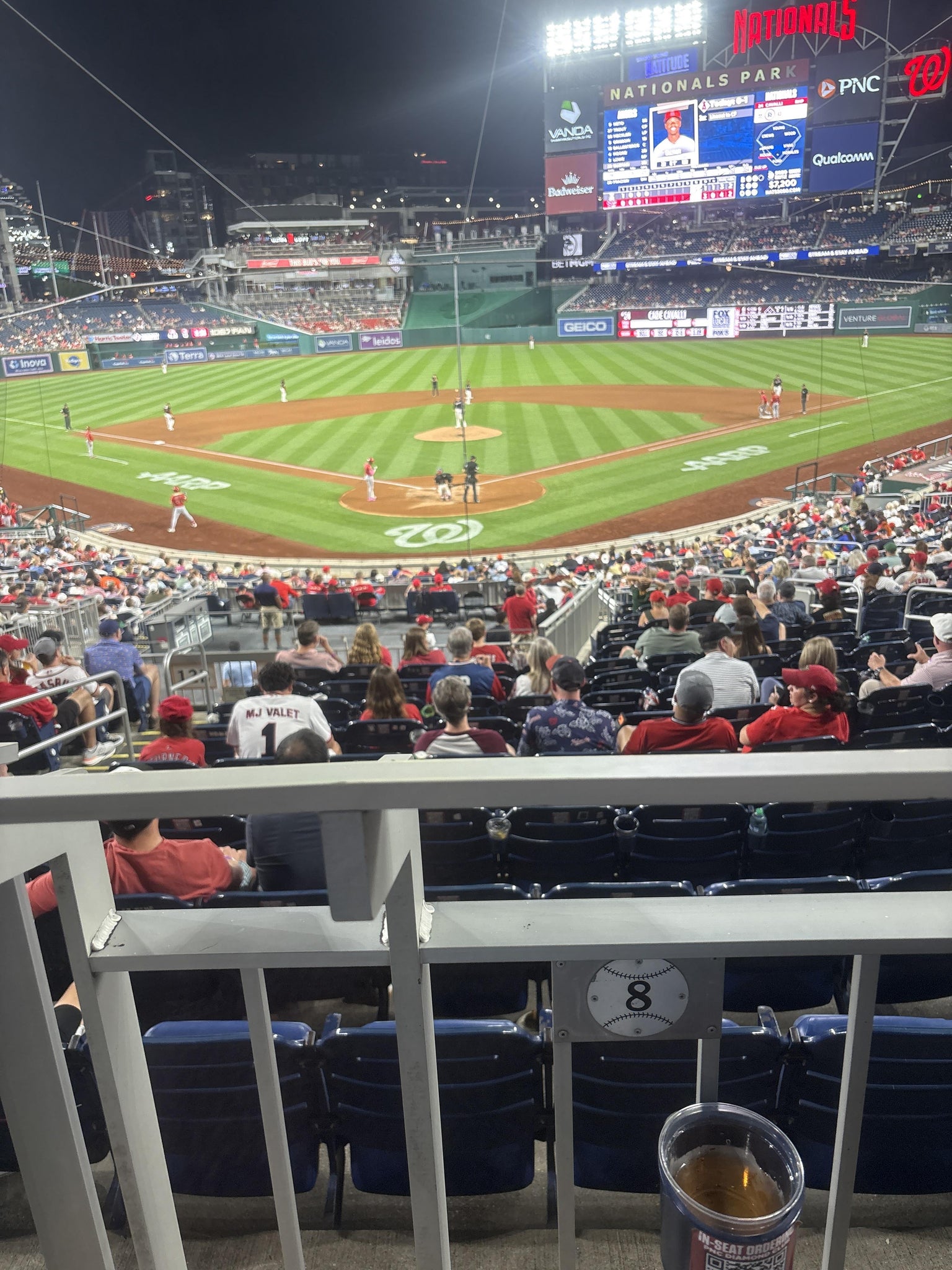 Real Fan View taken from PNC Diamond Club 123 at Nationals Park by Jacqueline M