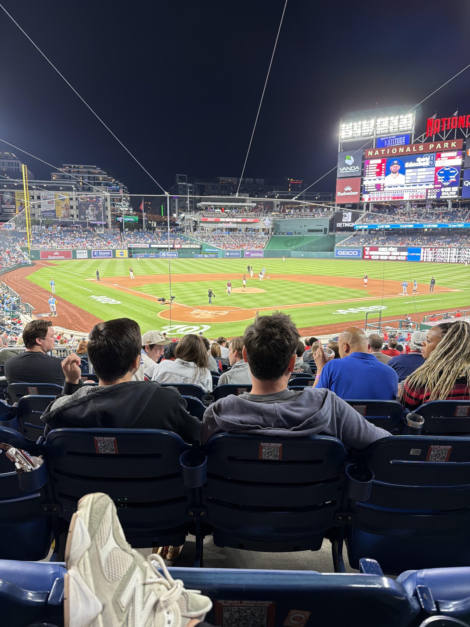 Real Fan View taken from PNC Diamond Club 124 at Nationals Park by Sara W