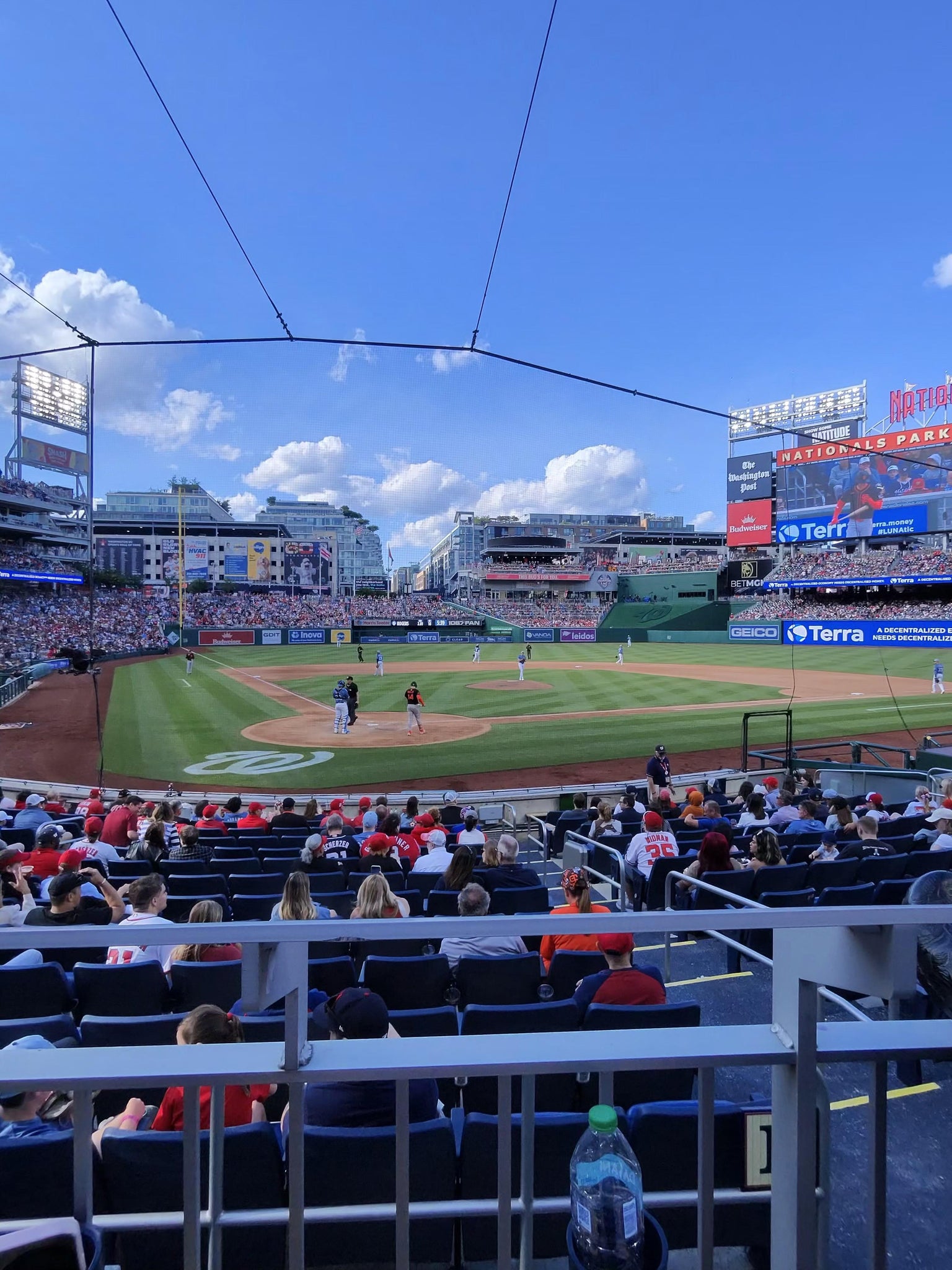 Real Fan View taken from PNC Diamond Club 125 at Nationals Park by Levent H
