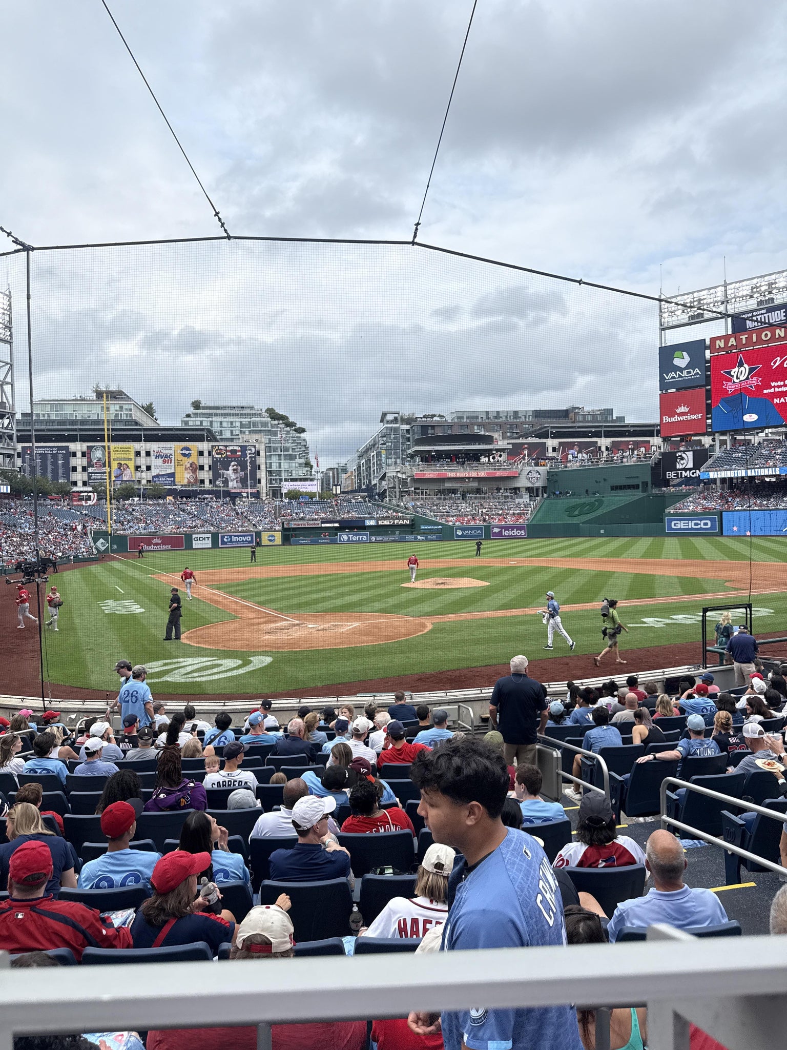 Real Fan View taken from PNC Diamond Club 125 at Nationals Park by Erikc A