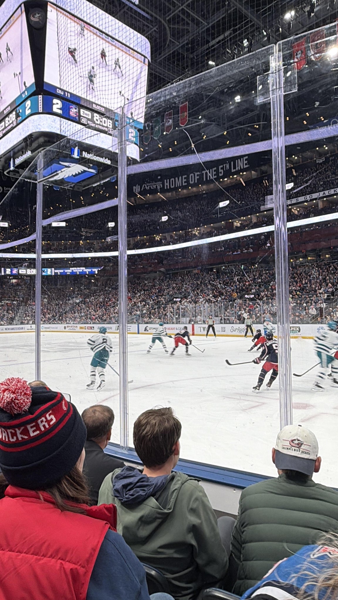 Real Fan View taken from Section 101 at Nationwide Arena by Makayla S