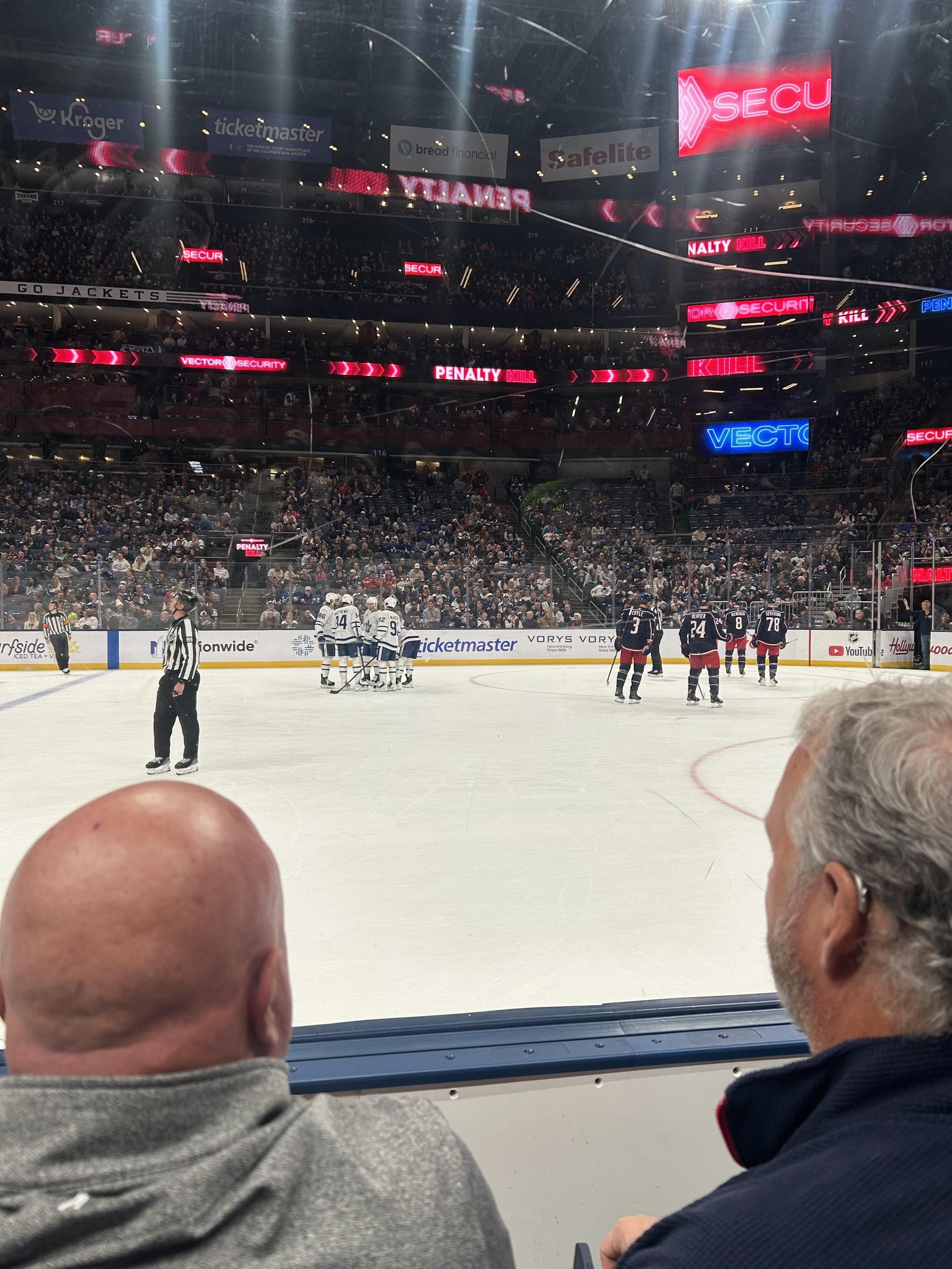 Real Fan View taken from Section 102 at Nationwide Arena by Noah W
