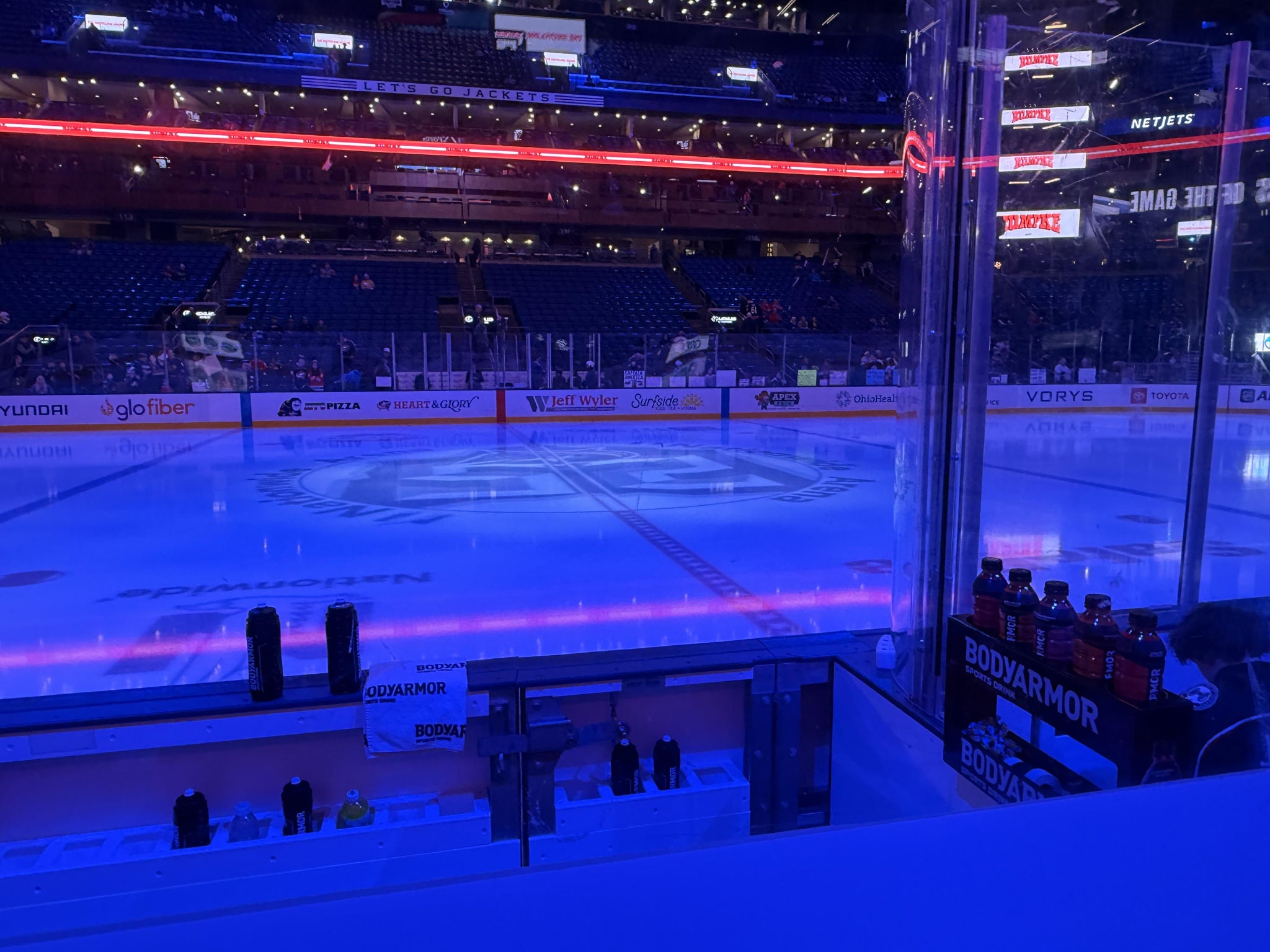 Real Fan View taken from Section 104 at Nationwide Arena by Tyler D