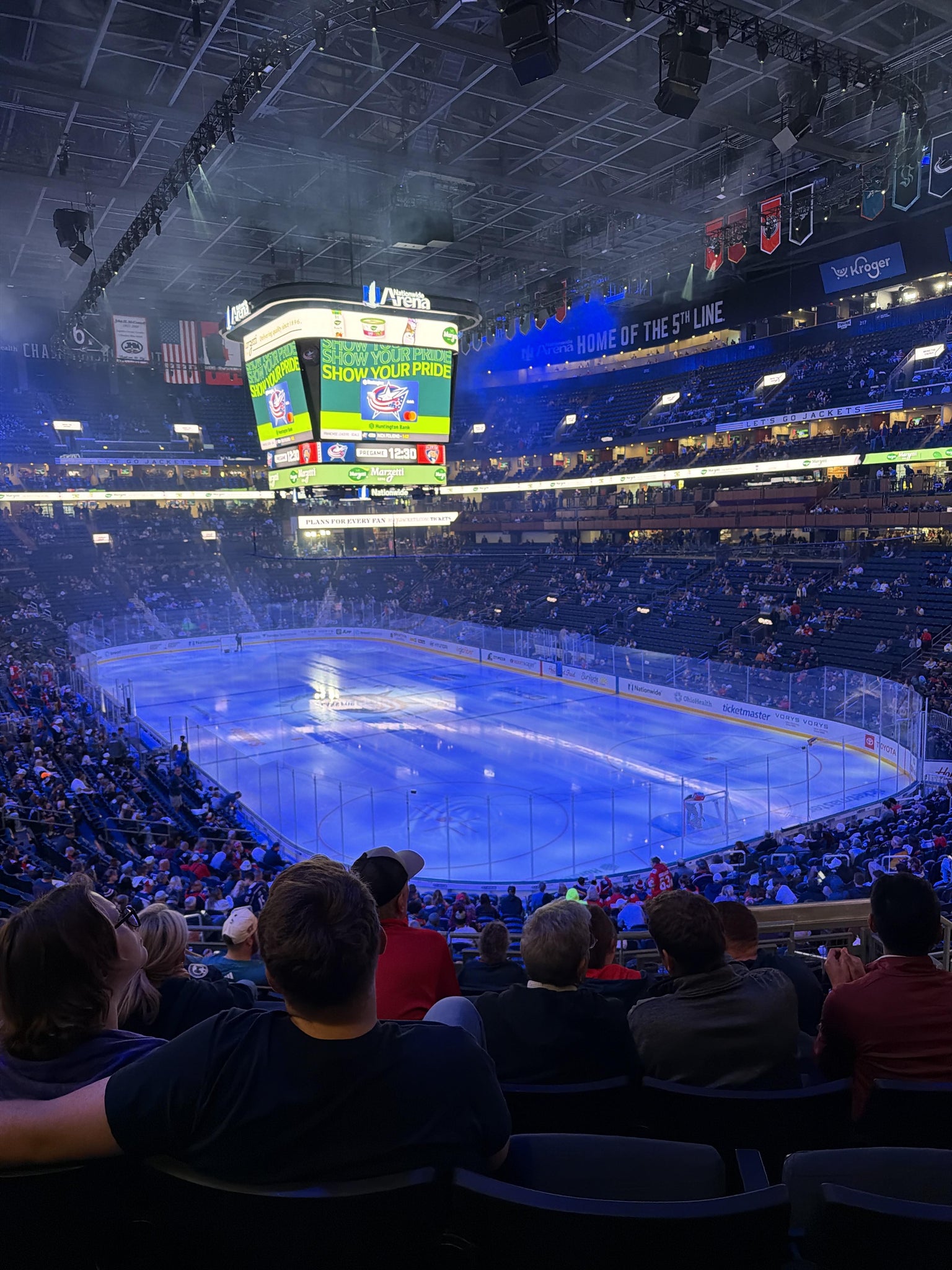 Real Fan View taken from Section 122 at Nationwide Arena by Chi F
